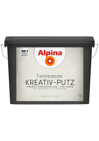 Alpina Kunstharzputz »Farbrezepte - Kreativ-Putz«, weiß, 10 kg kaufen