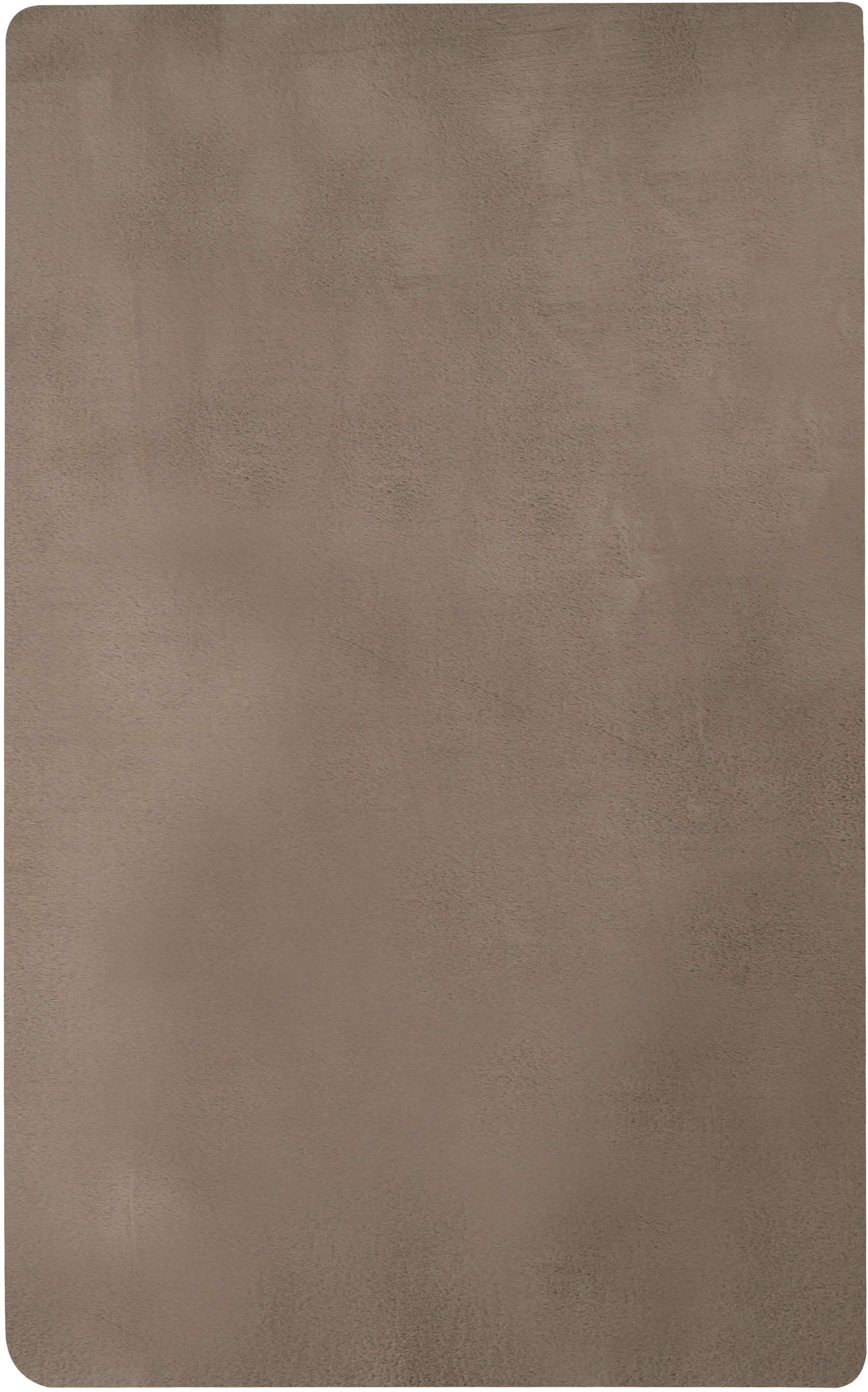 Bruno Banani Fellteppich "Rabbit 2, Kunstfell Teppich, Modern" rechteckig 25 mm Höhe Kaninchenfell-Haptik, sehr weich, Wohnzimmer, Schlafzimmer, Esszimmer