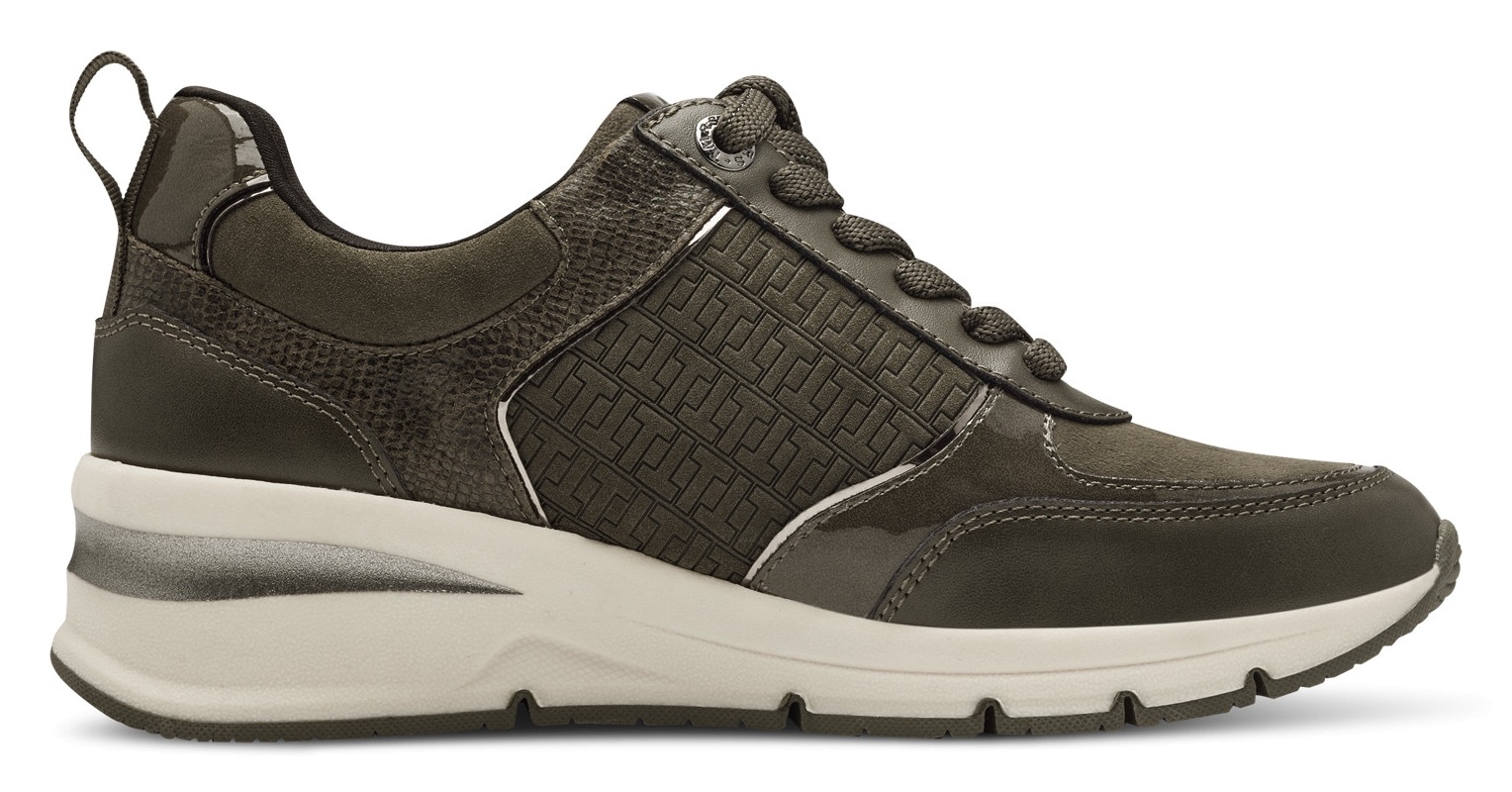 Tamaris Keilsneaker, Freizeitschuh, Halbschuh, Schnürschuh mit Außenreißverschluss