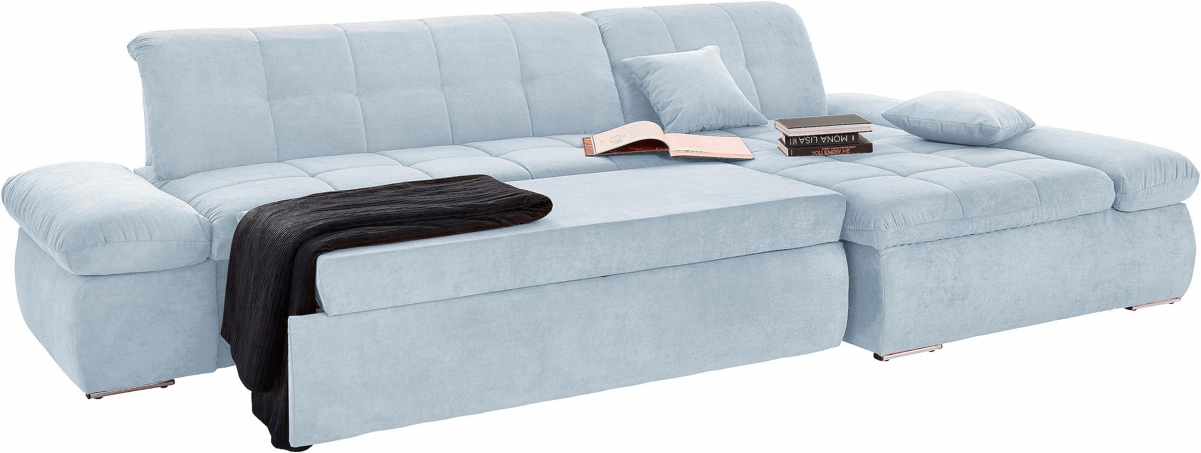 DOMO collection Ecksofa "NMoric XXL, B/T/H: 300/172/80cm, L-Form" wahlweise günstig online kaufen