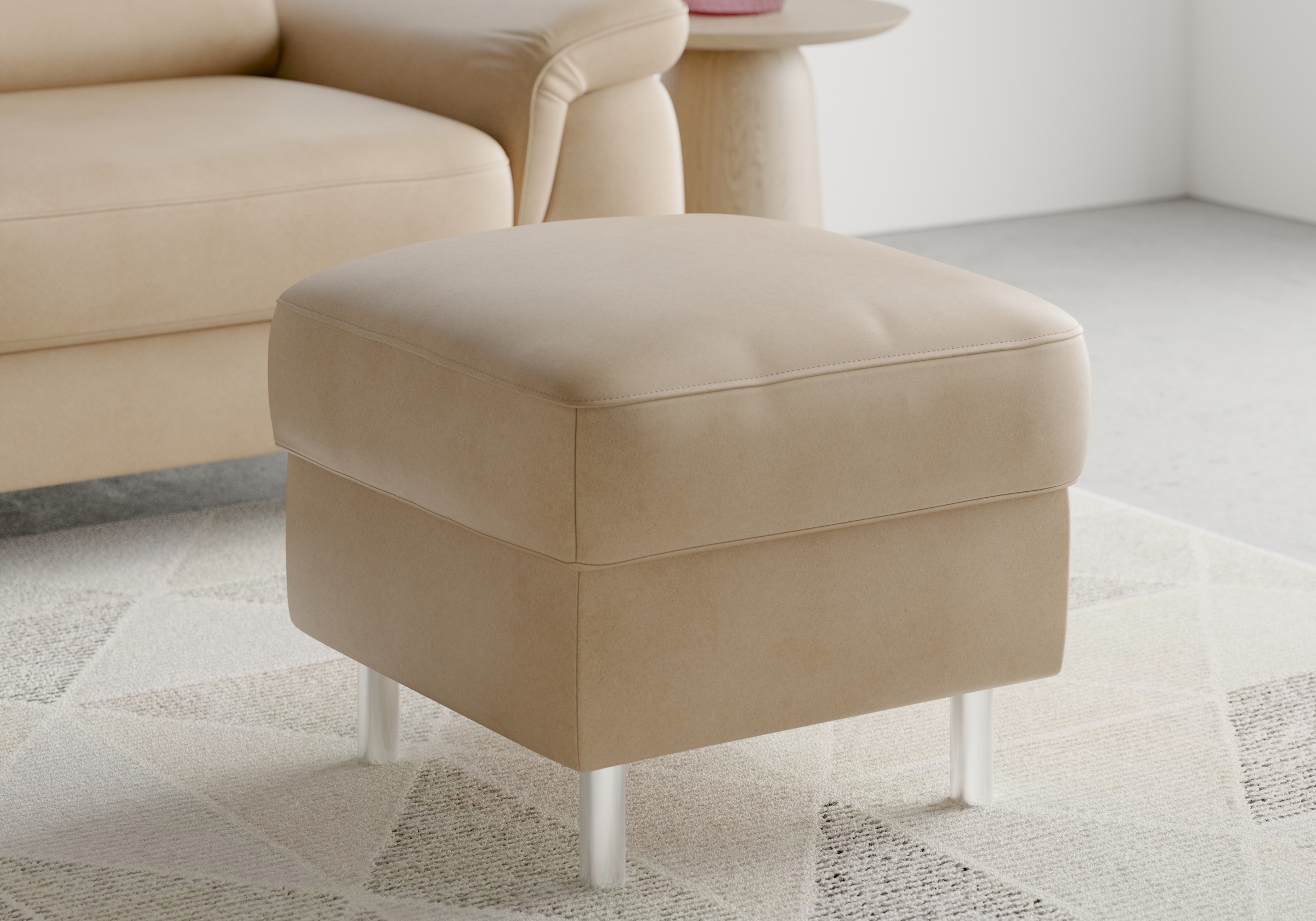 sit&more Stauraumhocker »Sinatra« Sitzfläche ist abnehmbar, chromfarbene Metallfüße