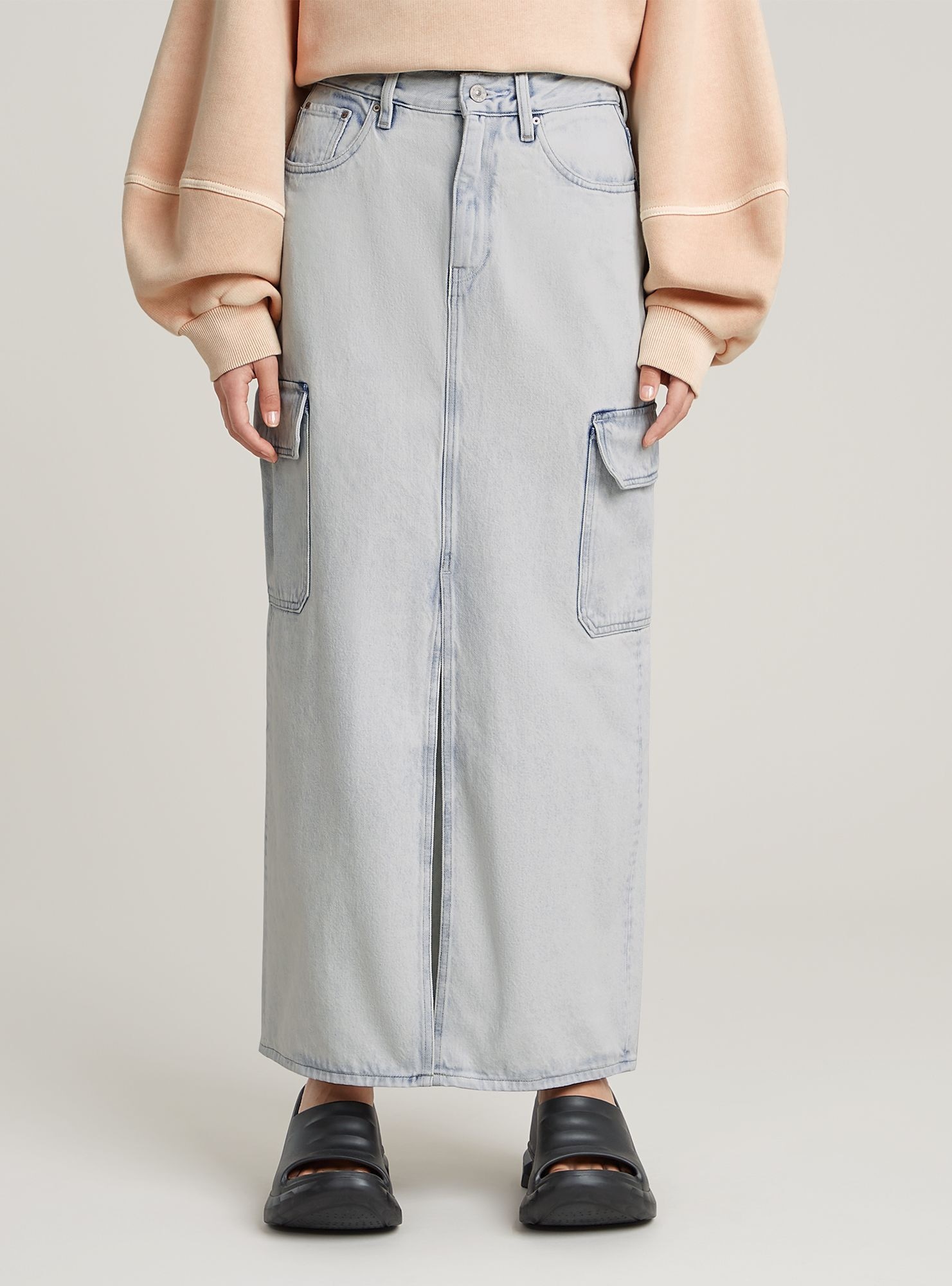 G-STAR Maxikleid "Viktoria Long Cargo Rock" günstig online kaufen