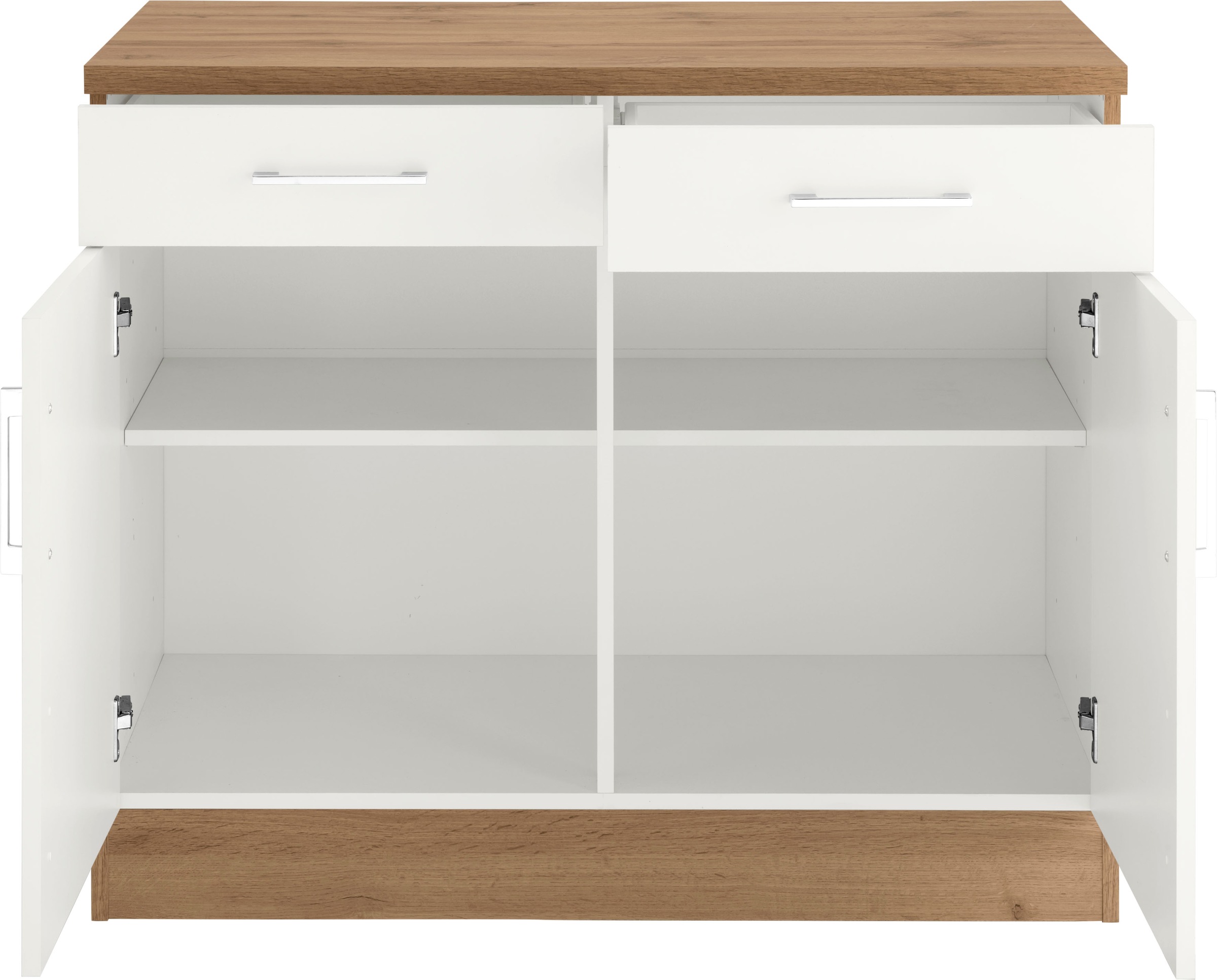 KOCHSTATION Unterschrank »KS-Colmar«, 100 cm, mit Metallgriff, für viel Stauraum
