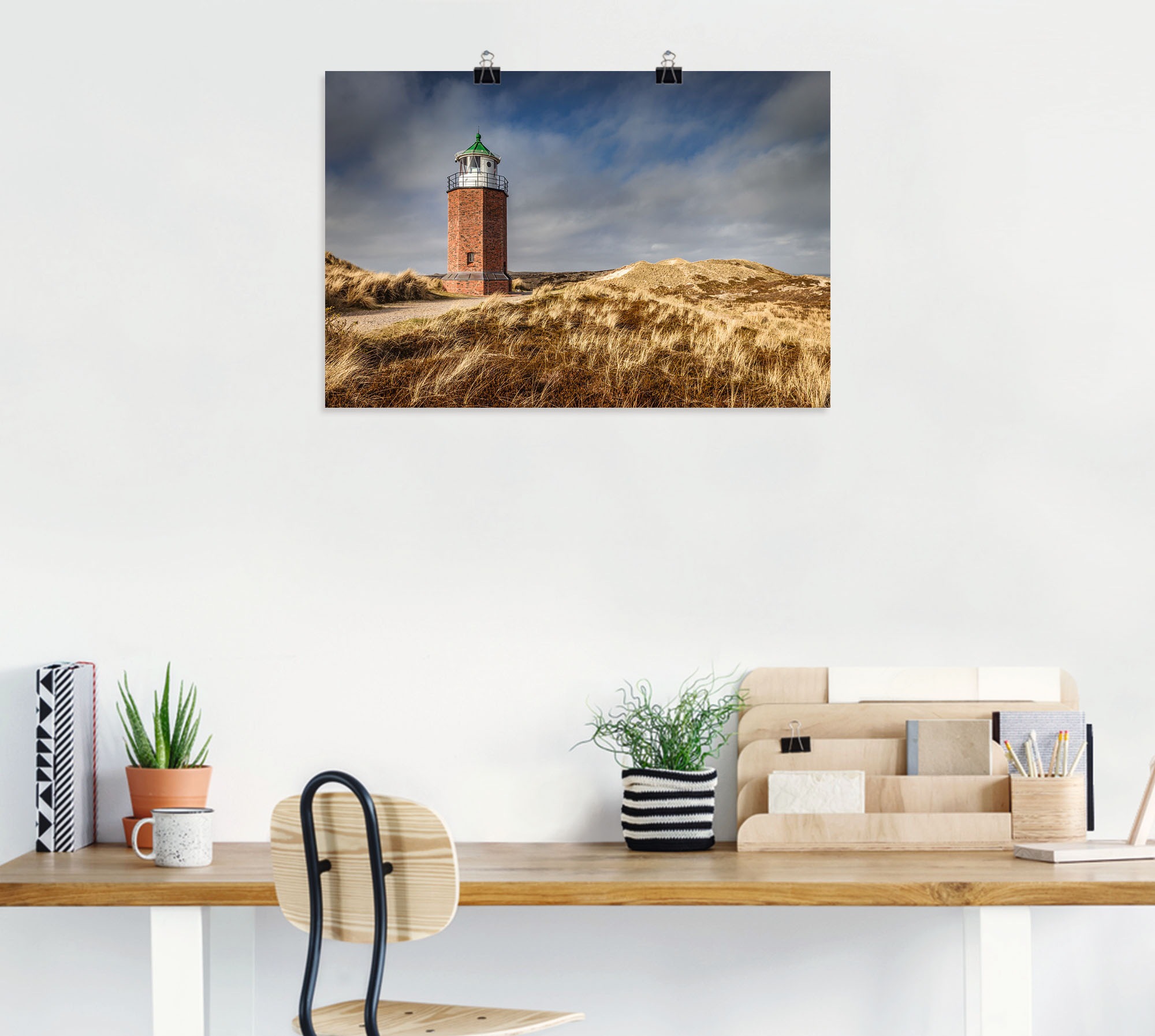 Artland Wandfolie »Leuchtturm Rotes Kliff in Kampen, Sylt«, Gebäude, (1 St.), selbstklebend