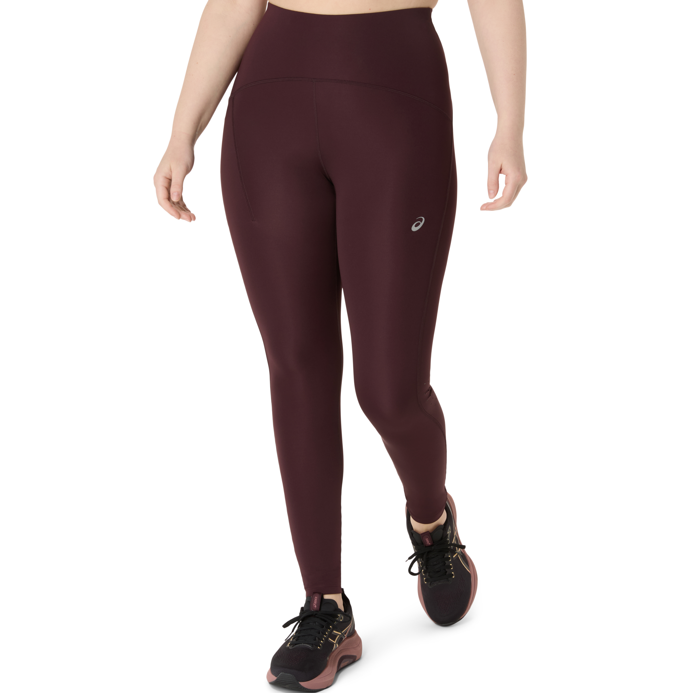 Asics Lauftights "ROAD HIGH WAIST TIGHT" Schnelltrocknend, Atmungsaktiv, Reflektierend