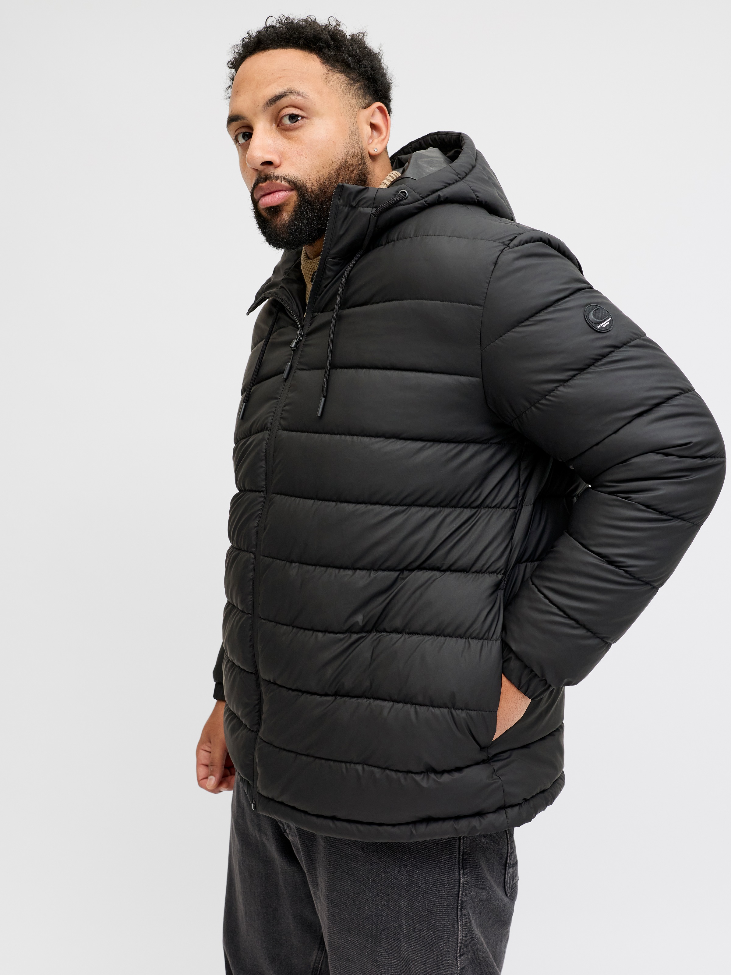 Jack & Jones PlusSize Steppjacke "JCOPOINT PU PUFFER JACKET BF PLS" mit Kap günstig online kaufen