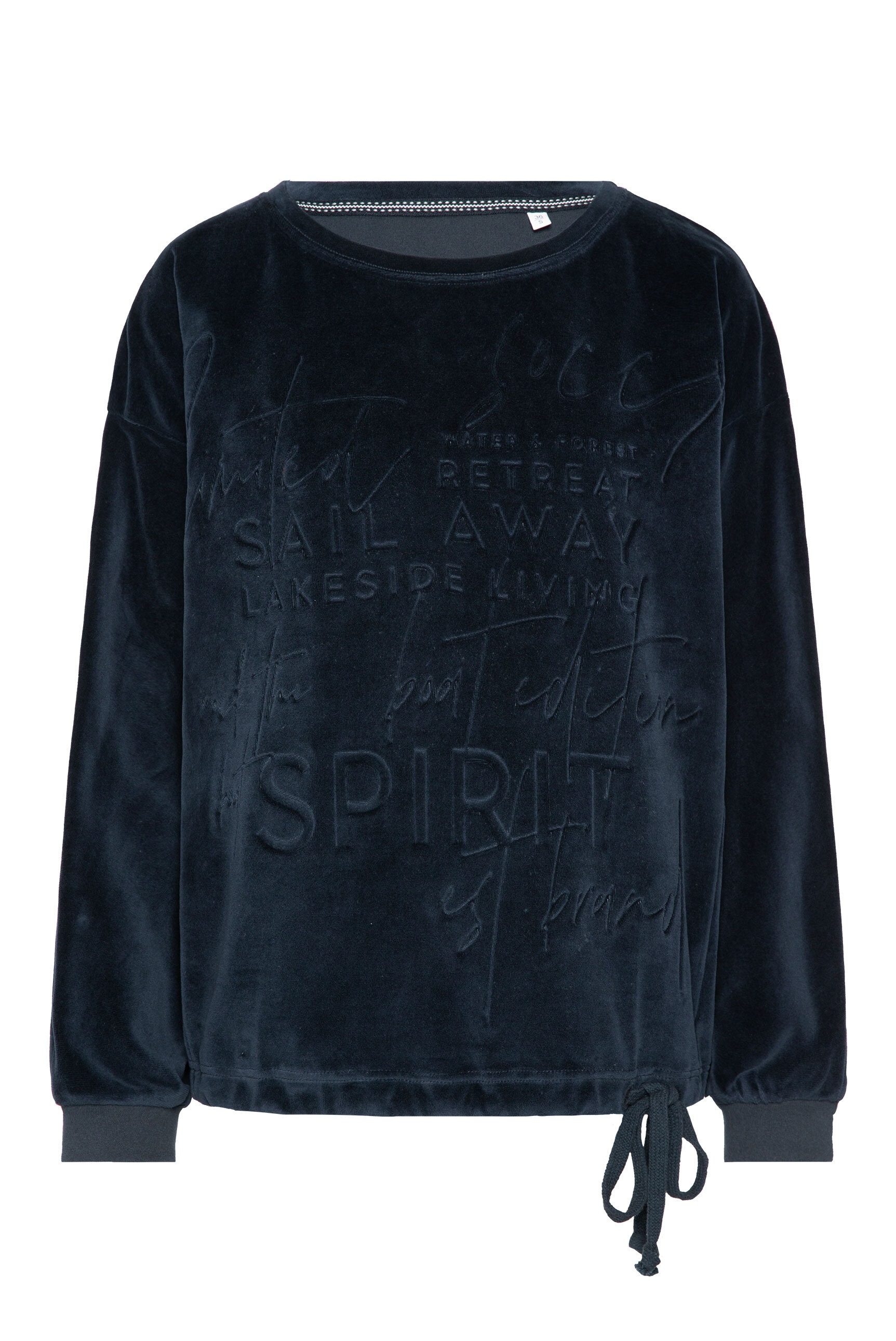SOCCX Sweater, mit Bindeband im Saum