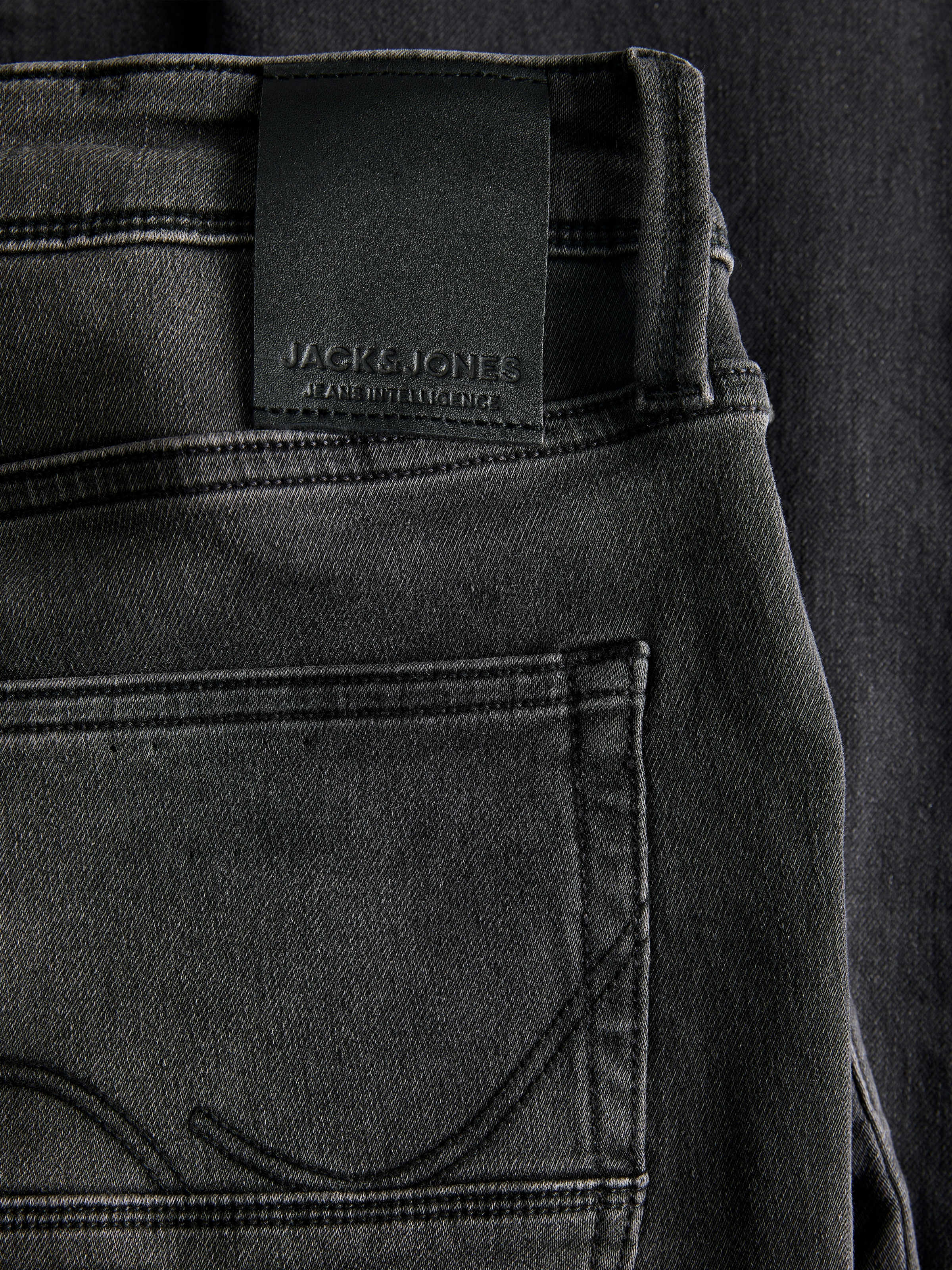 Jack & Jones Tapered-fit-Jeans »JJIMIKE mit Stretch, Used-Look und bequemer Passform«, mit Abriebeffekten
