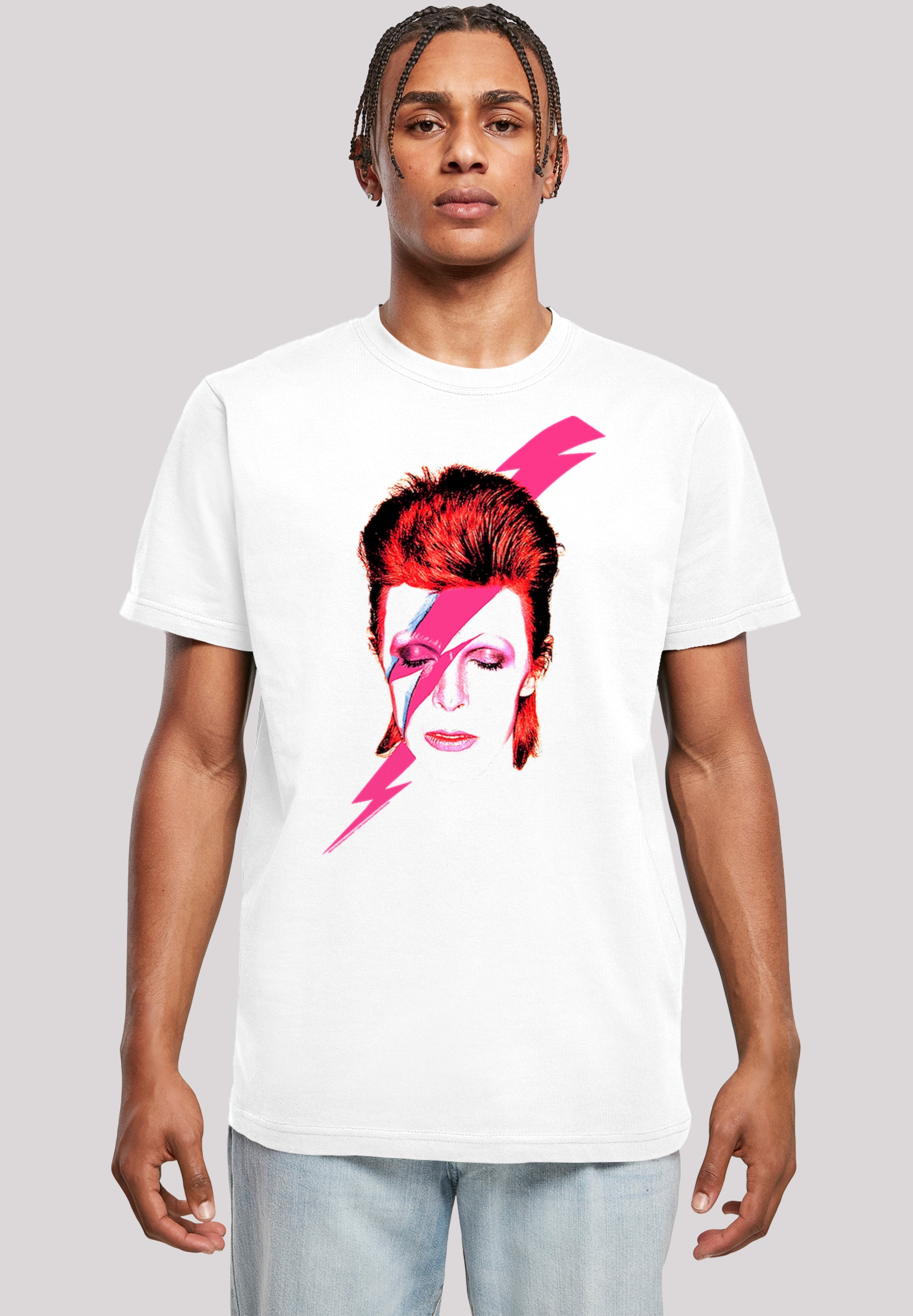 T-Shirt »David Bowie Aladdin Sane Lightning Bolt«, Herren,Premium...