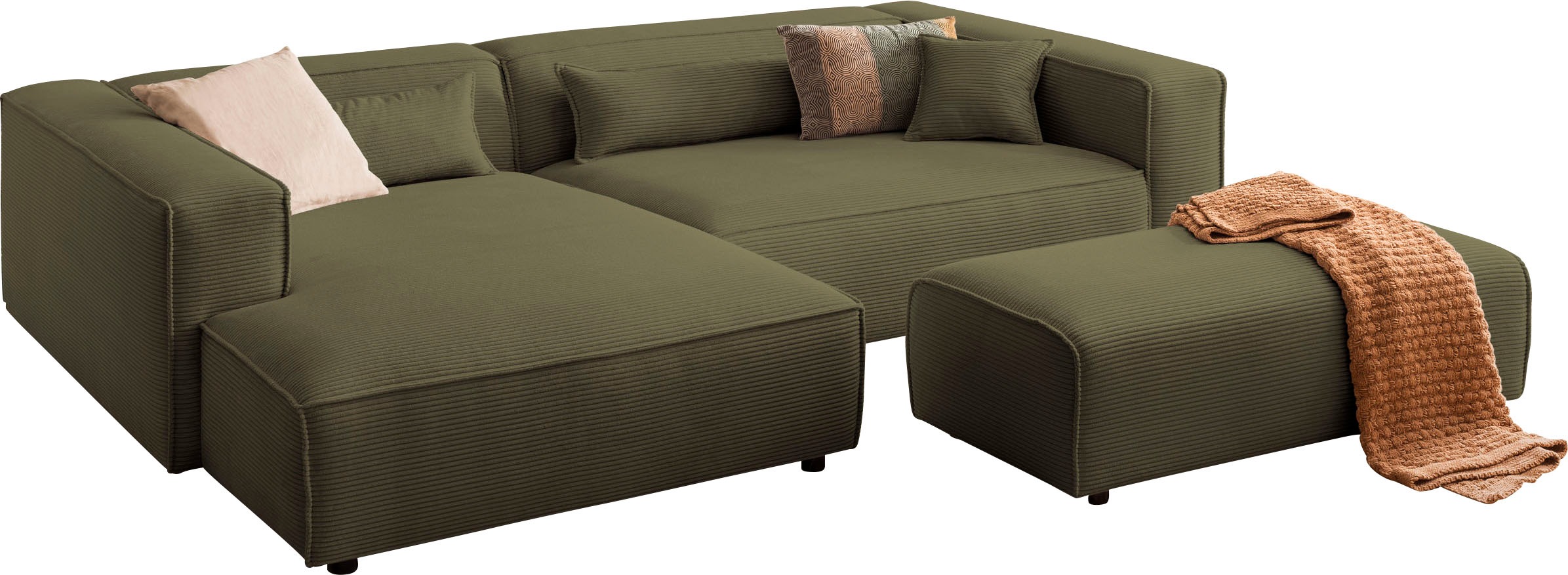 LeGer Home by Lena Gercke Polsterecke "PIARA XXL, L-Form, Schlaffunktion, C günstig online kaufen