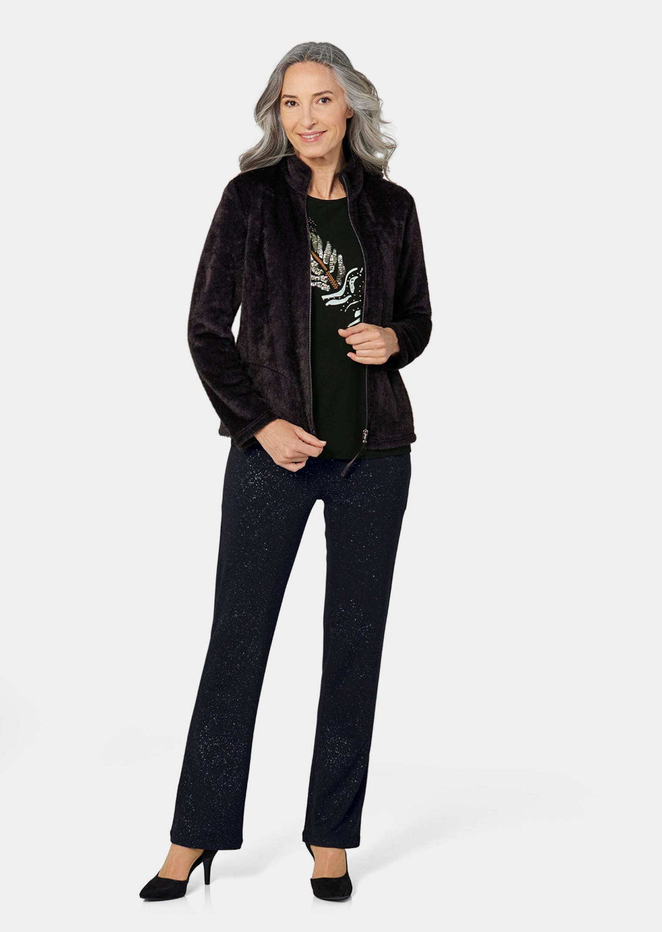 GOLDNER Kurzjacke "Teddyjacke mit Glanzeffekt" Glitzereffekt günstig online kaufen