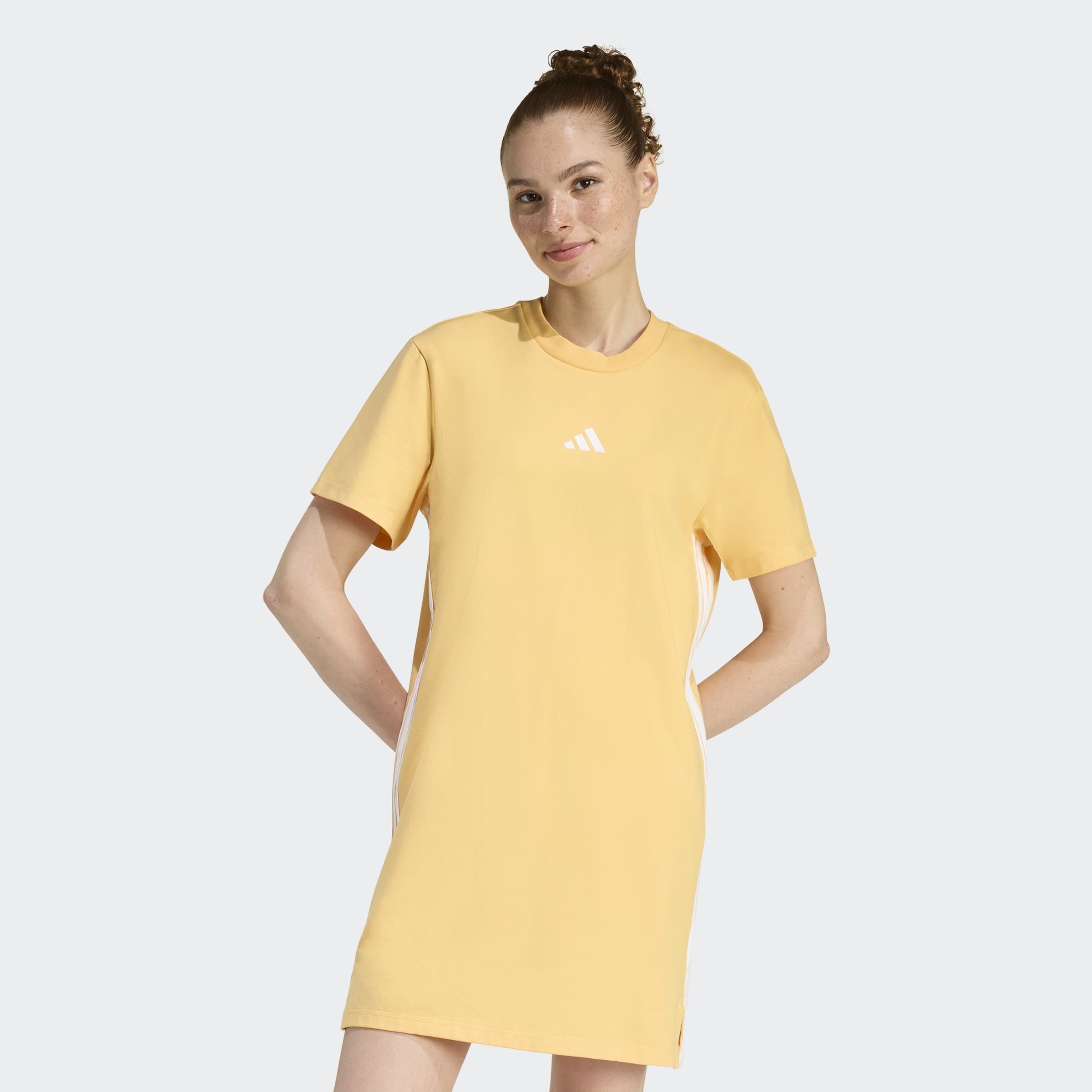 adidas Sportswear Shirtkleid "ESSENTIALS 3-STREIFEN" günstig online kaufen