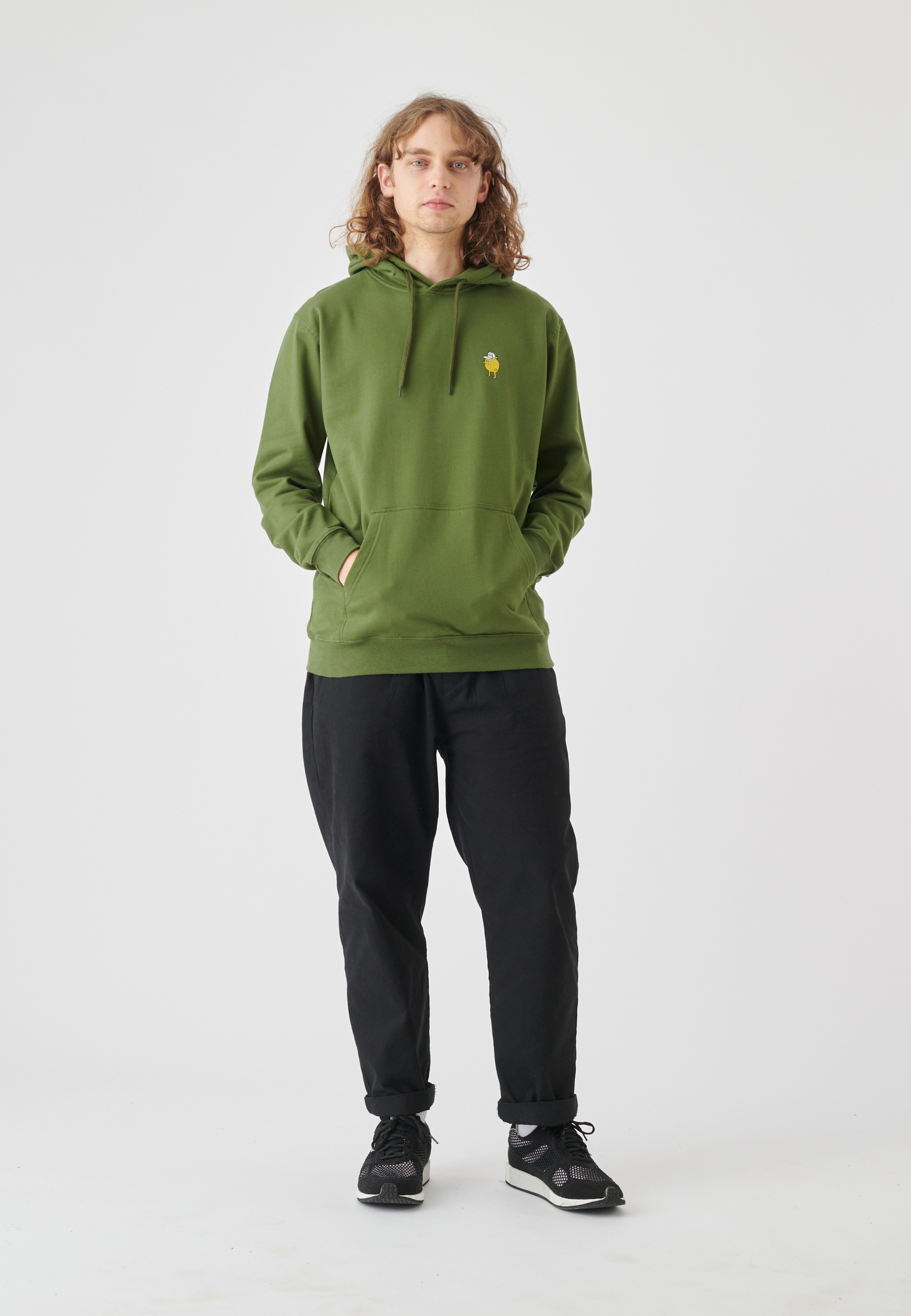 Cleptomanicx Kapuzensweatshirt »Hooded Zitrone«, mit kleiner Stickerei