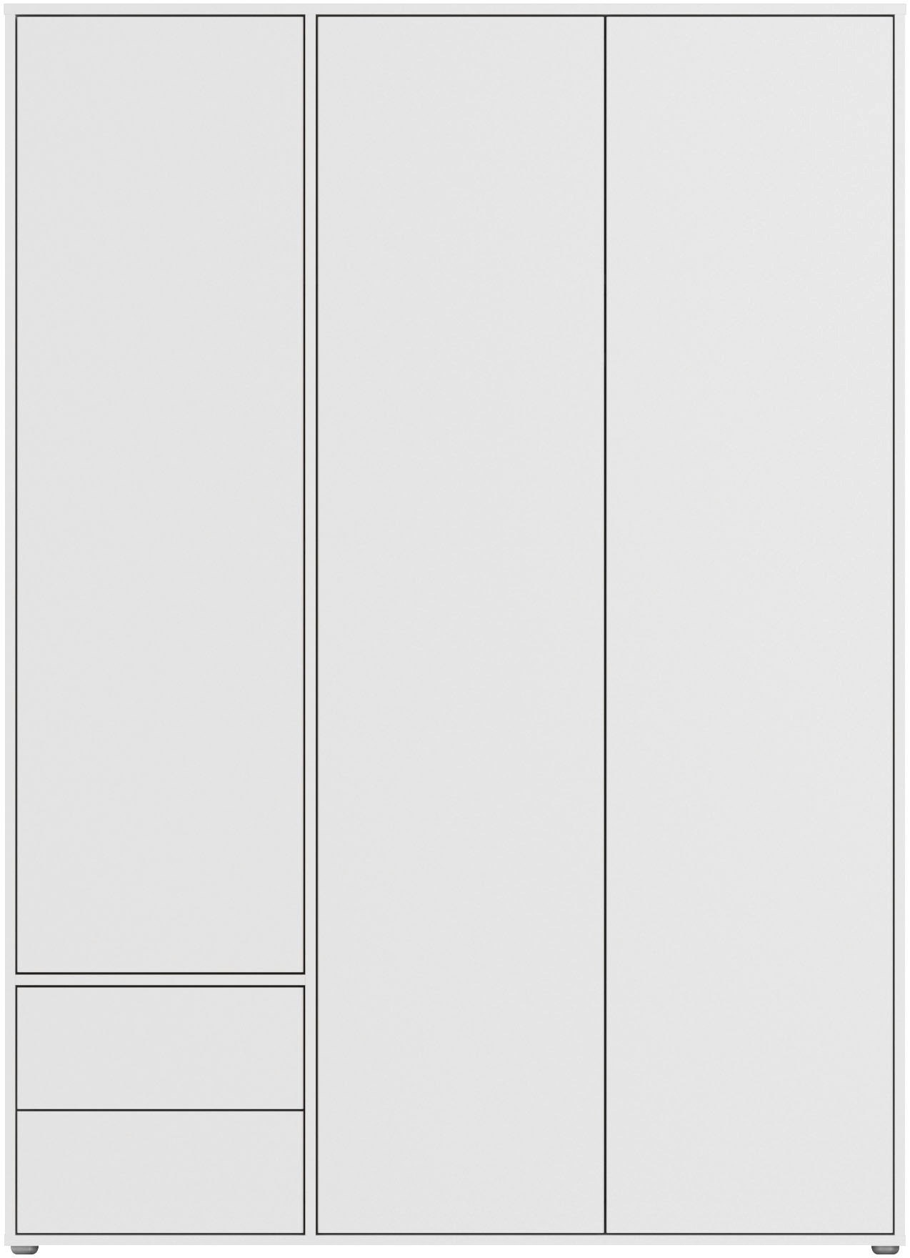rauch Drehtürenschrank »Kleiderschrank Schrank Garderobe Wäscheschrank NABILA viel Stauraum«, (in 3 verschiedenen Ausstattungen BASIC/CLASSIC/PREMIUM), mit 2 Schubladen und Push-to-Open Funktion TOPSELLER MADE IN GERMANY