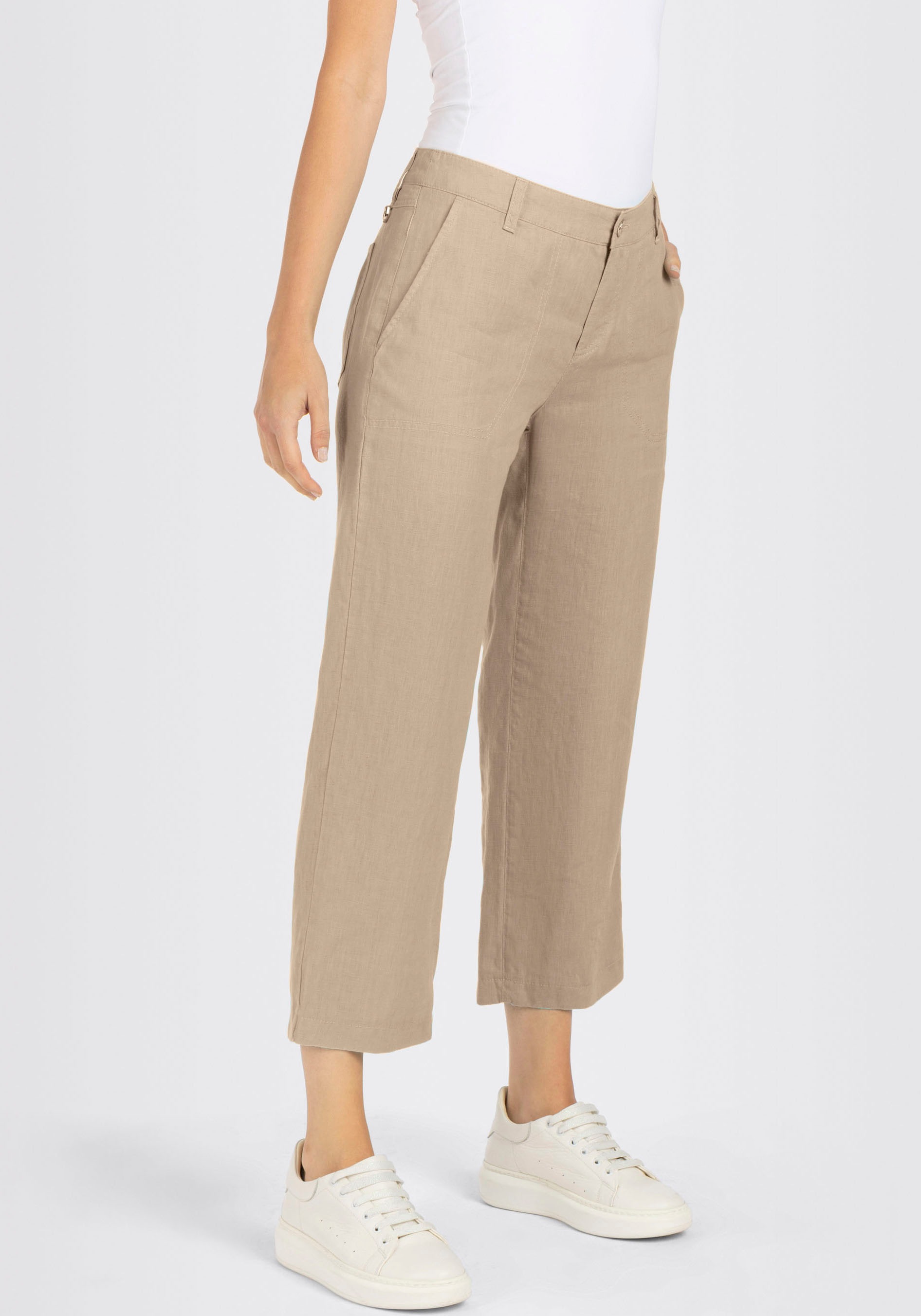 MAC Leinenhose "NORA cropped" Sommerhose temperaturausgleichend und angeneh günstig online kaufen