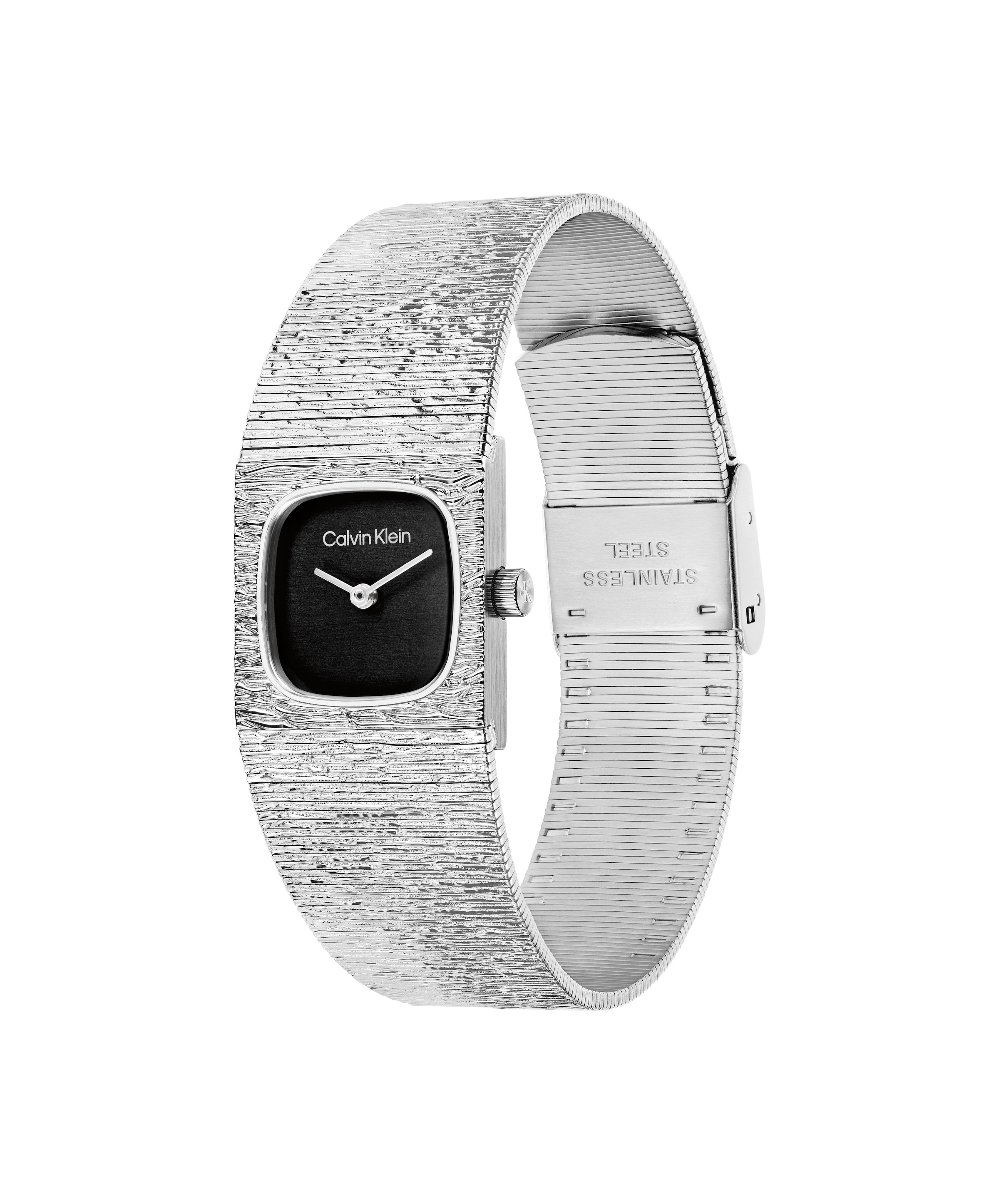 Calvin Klein Quarzuhr »SOPHISTICATED SQUARE« Armbanduhr, Damenuhr, Edelstahlarmband, analog