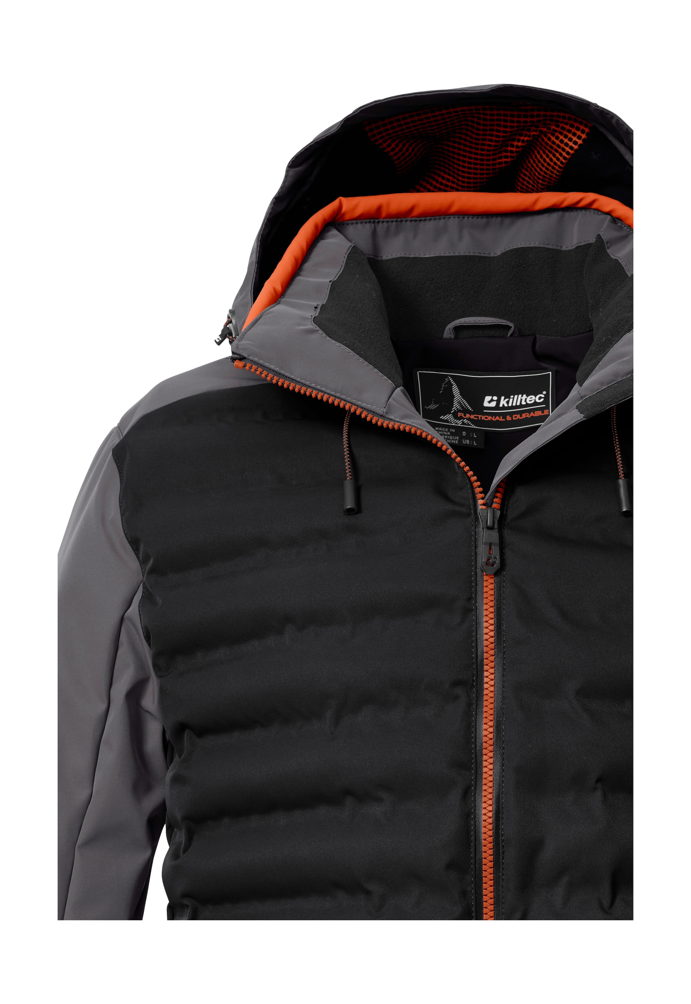 Killtec Skijacke »KSW 72 MN SKI JCKT« Moderne Hybridoptik, winddicht, wasserabweisend, atmungsaktiv
