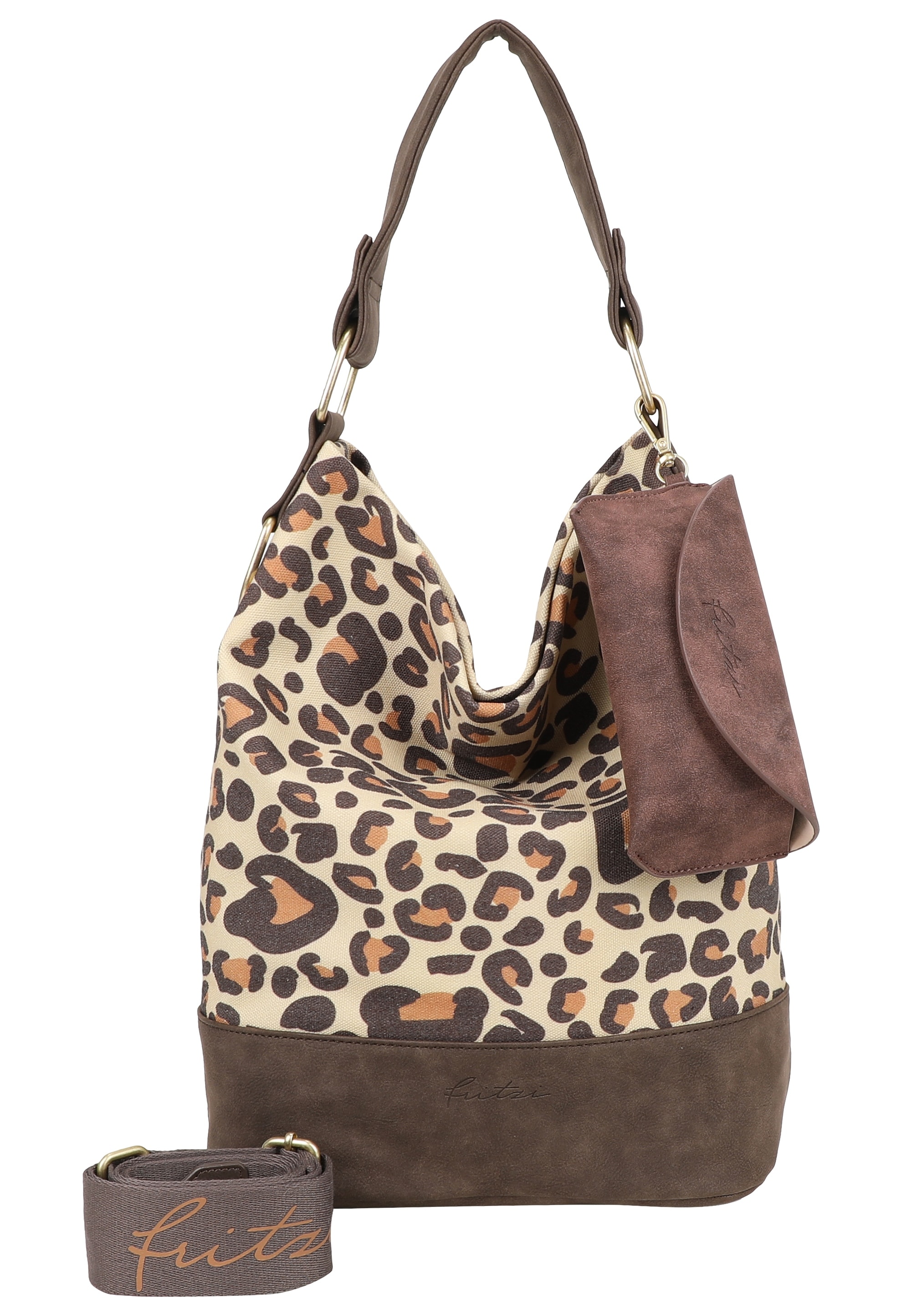Fritzi aus Preußen Henkeltasche "Izzy07 Leo Camel" aus robustem Canvas günstig online kaufen