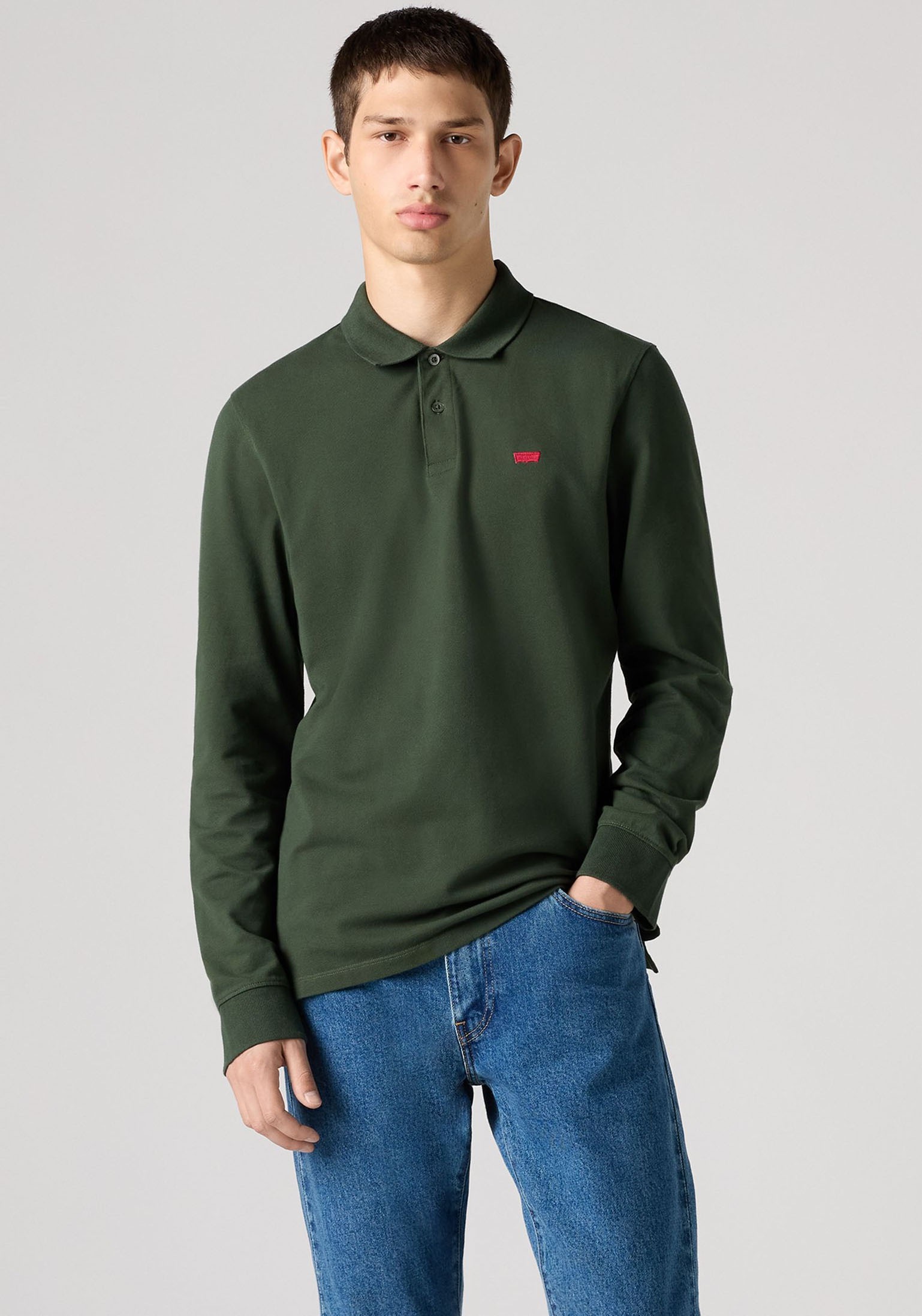 Levis Langarm-Poloshirt, mit Logo Stickerei günstig online kaufen