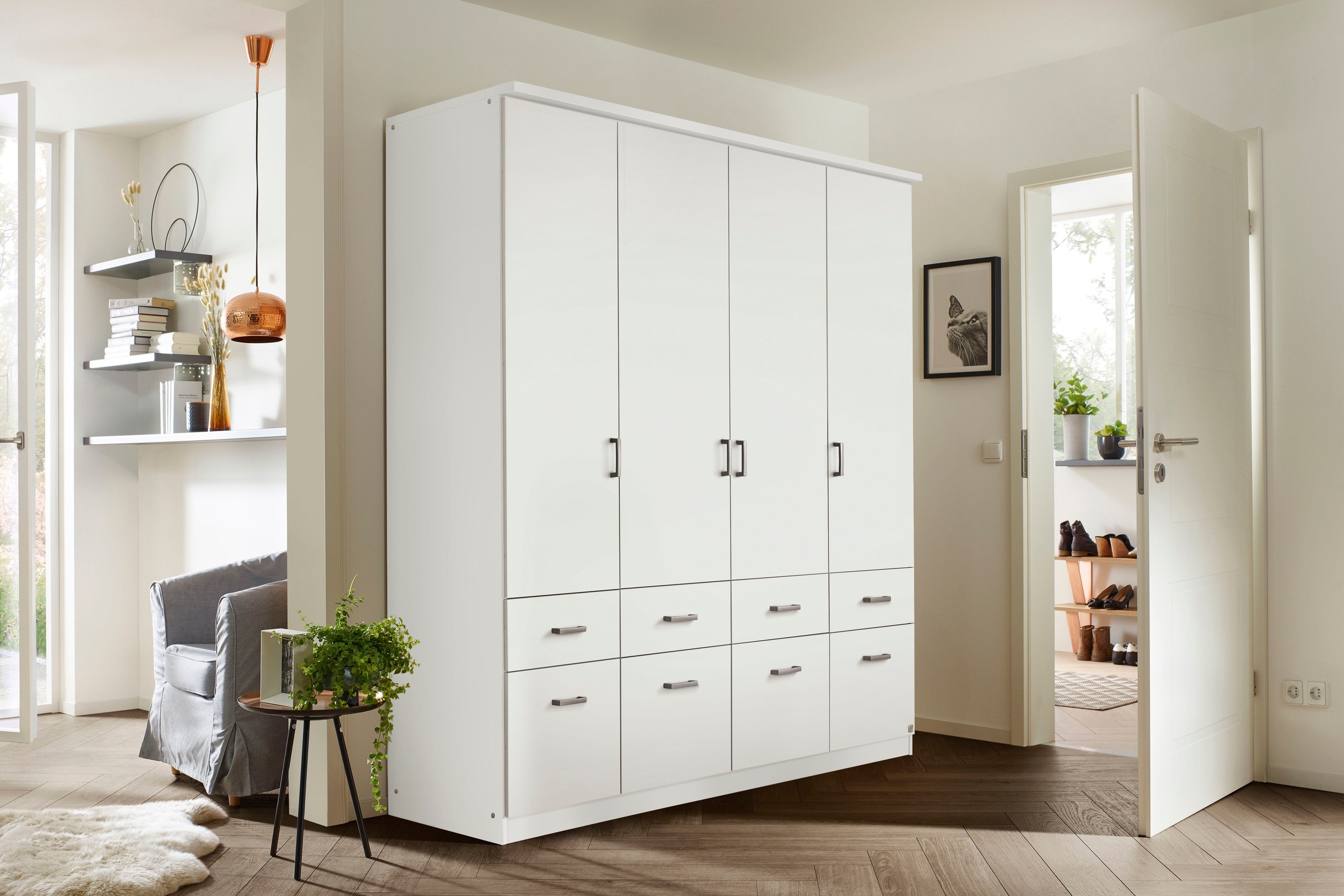 rauch Kleiderschrank »Kleiderschrank Schrank Garderobe deckenhoher Schrank BREMEN«, in vielen Farben und Ausführungen MADE IN GERMANY