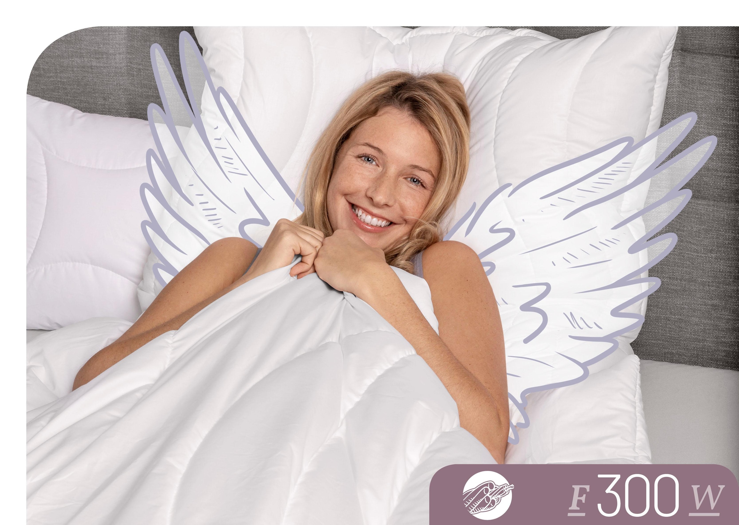 Schlafstil Baumwollbettdecke "F300" warm 1 Stk. tlg. hergestellt in Deutsch günstig online kaufen