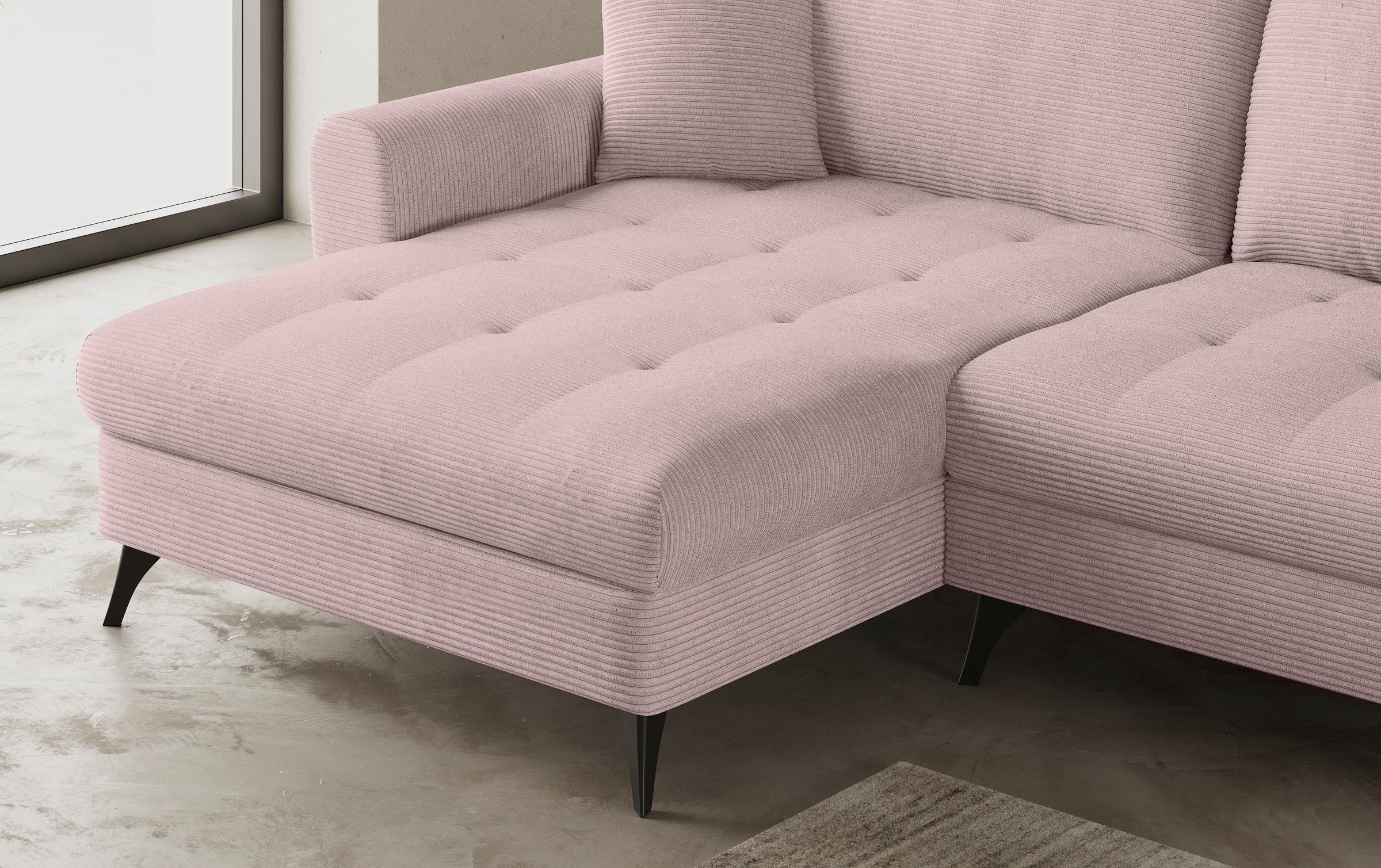 Mr. Couch Ecksofa »Blackburn II, L-Form«, Mit Kaltschaumpolsterung bis 140 kg belastbar