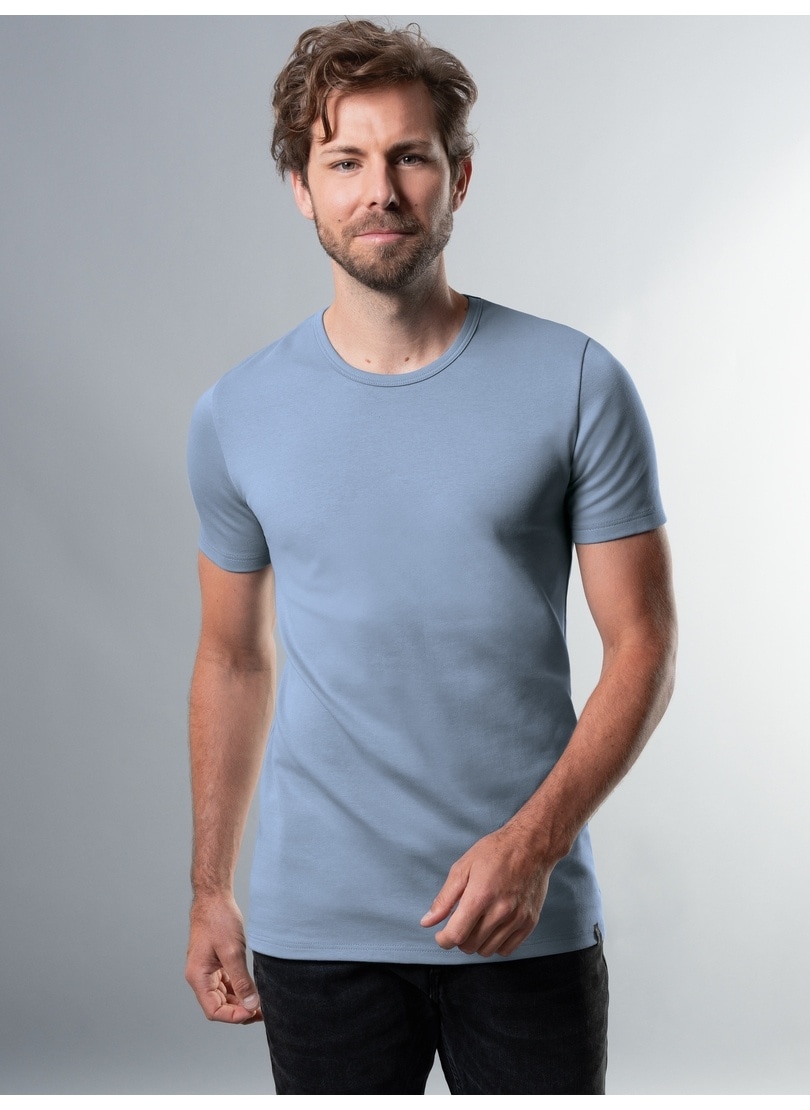 ▷ Trigema T-Shirt Baumwolle/Elastan« BAUR »TRIGEMA bestellen | aus T-Shirt