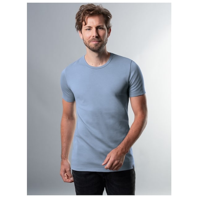 »TRIGEMA aus Trigema Baumwolle/Elastan« | T-Shirt BAUR T-Shirt bestellen ▷