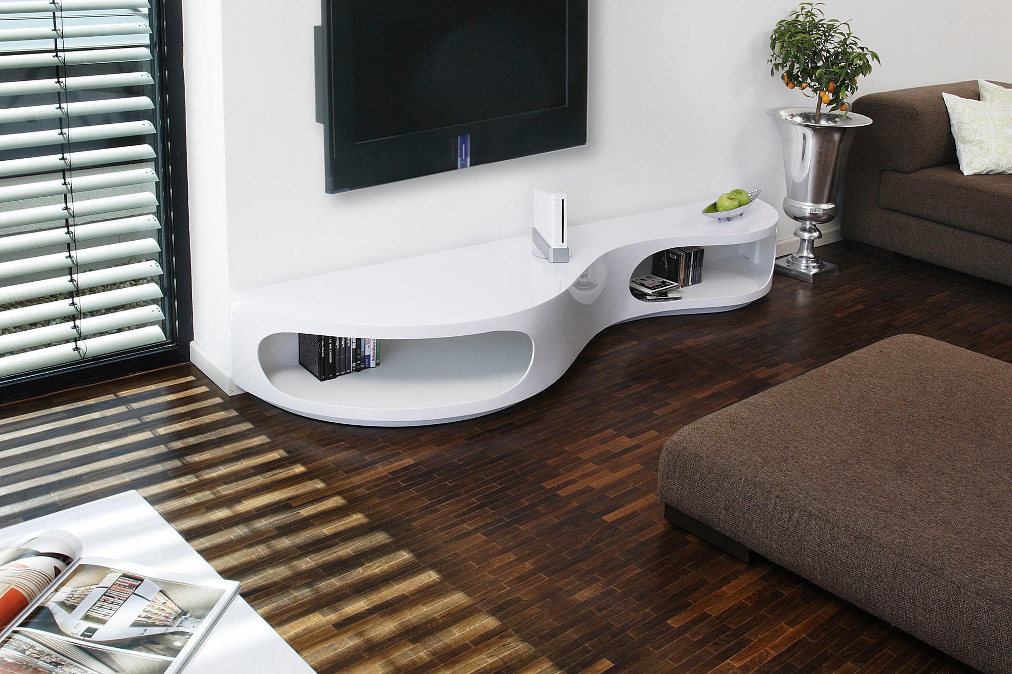 SalesFever Lowboard "Slow Design TV-Kommode für stilvolles Wohnen", Kommode günstig online kaufen