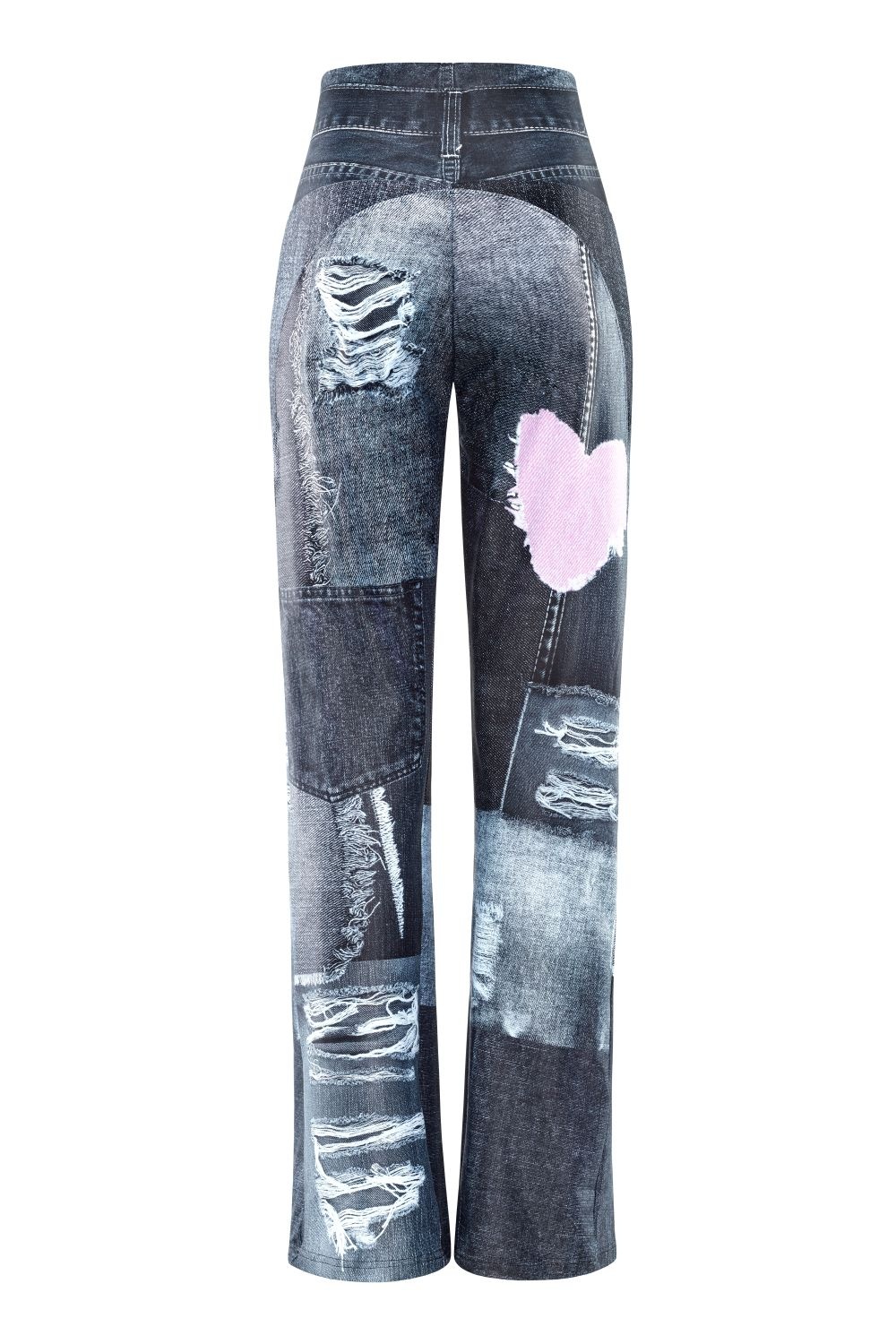 Thumbnail - Winshape Sporthose "Functional Comfort Wide Leg Pants CUL105C" mit Patchwork-Print