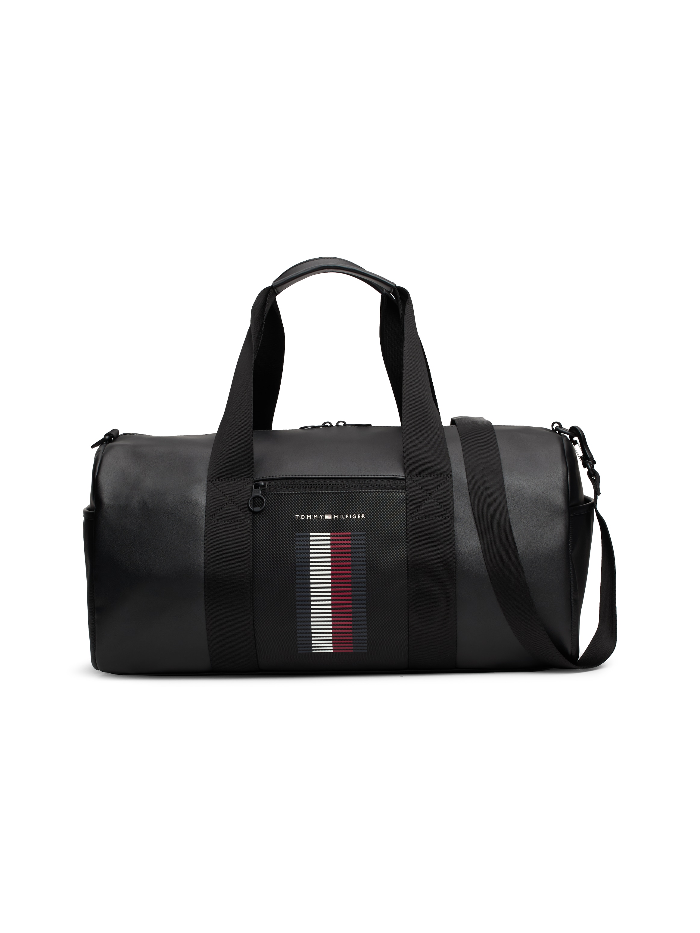 Tommy Hilfiger Weekender "Men TH FOUNDATION PIQUE DUFFLE Weekender", (2 tlg., mit abnehmbarem Schulterriemen), Reisetasc