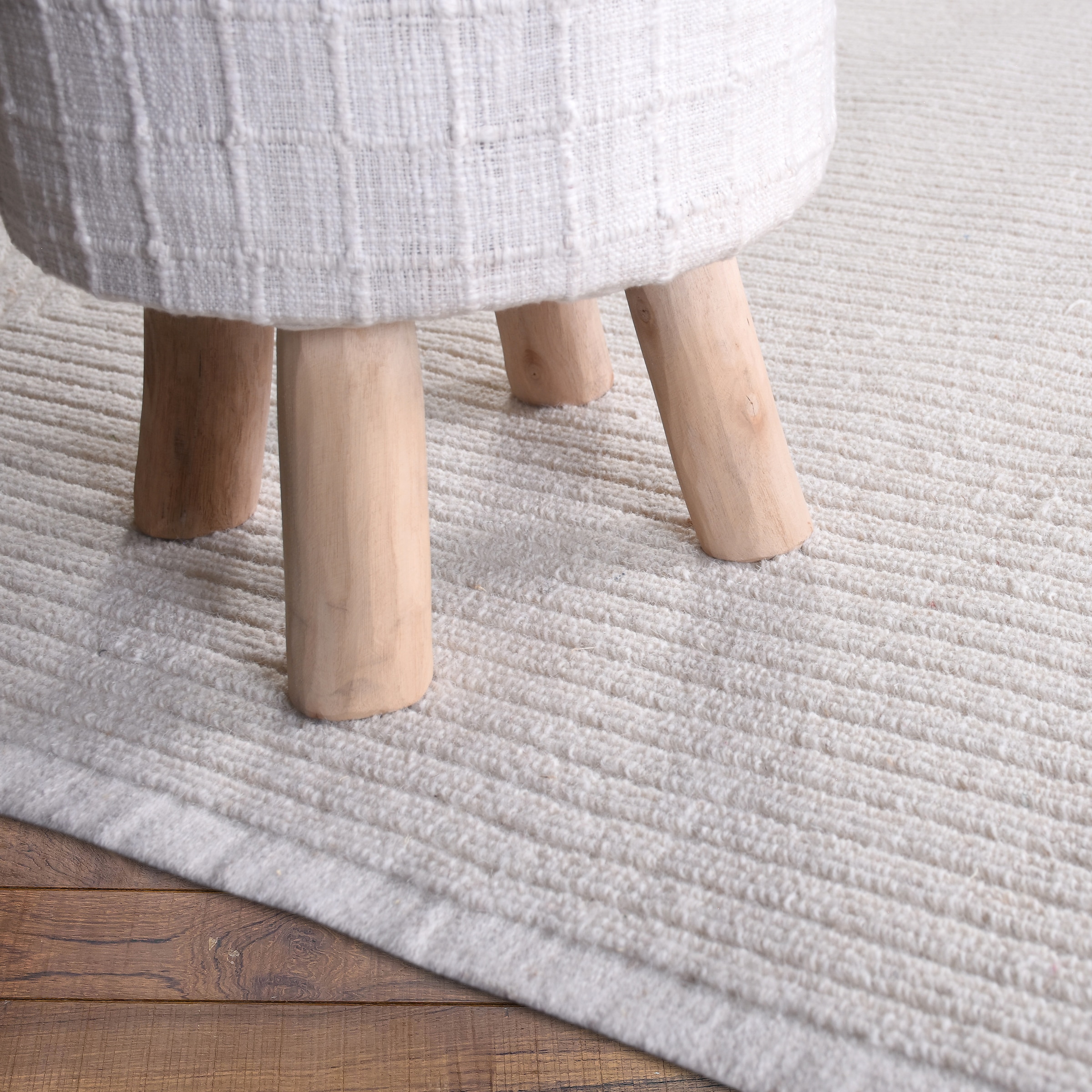 my home Wollteppich »Sola«, rechteckig, 12 mm Höhe, Hoch-Tief-Struktur, Handgearbeitet,Wohnzimmer, Schlafzimmer, Esszimmer