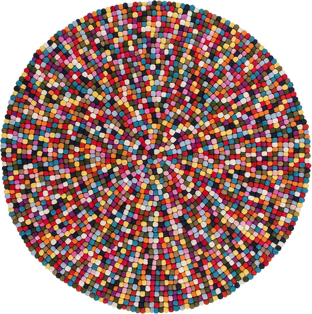 Obsession Wollteppich »My Passion 730«, rund, Filzkugel-Teppich, reine Wolle,... kaufen