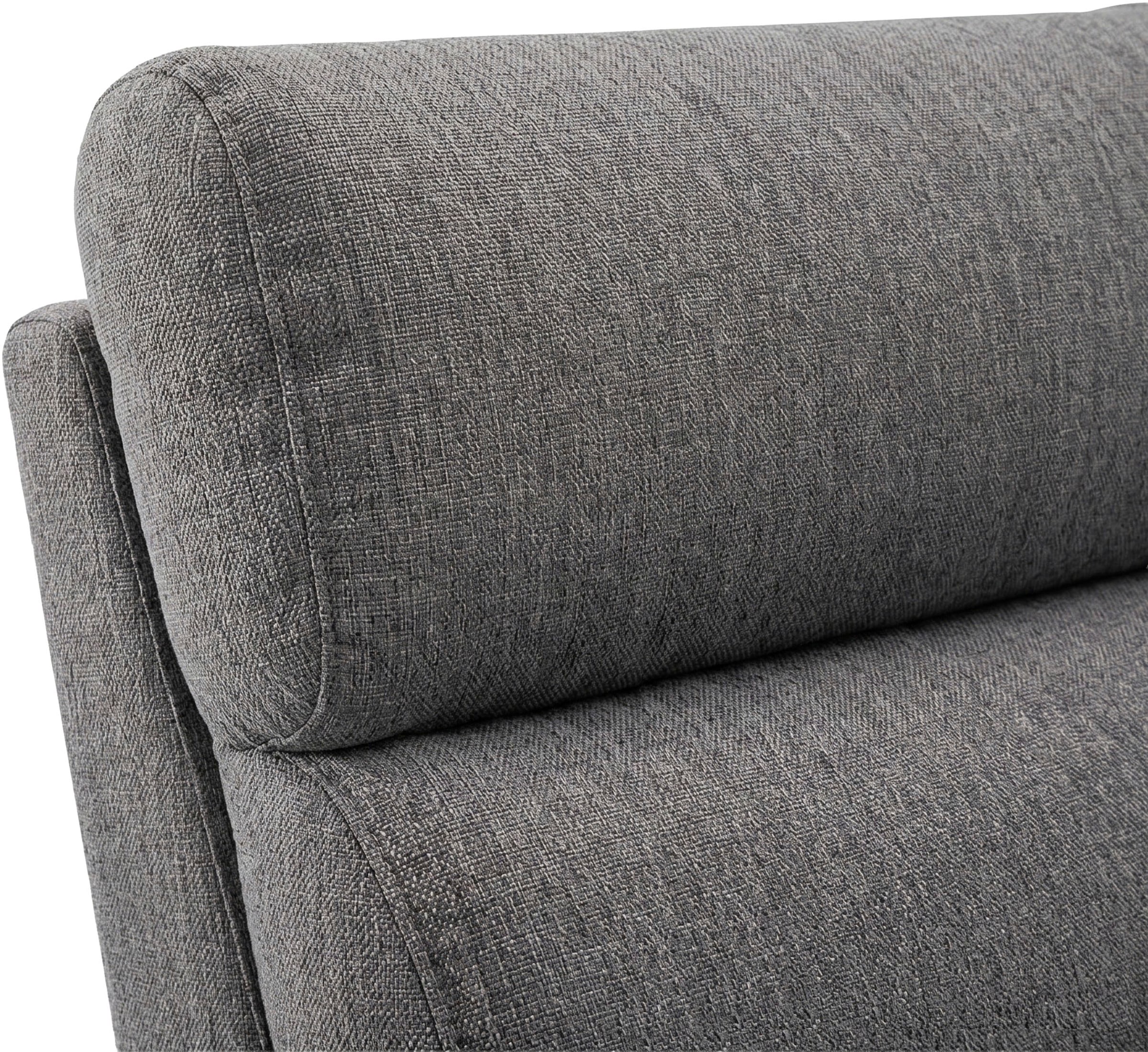 OTTO home Ecksofa »JENNA, L-Form,  236cm, manuelle u. elektrische Funktion, mit USB A/C,« Liegefunktion 105°-150°, Federkern, in Struktur fein oder Cord-Bezug