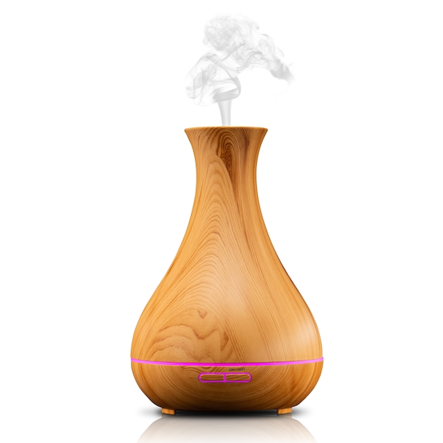 Aroma Diffuser in Holzoptik mit 7-fach LED Beleuchtung