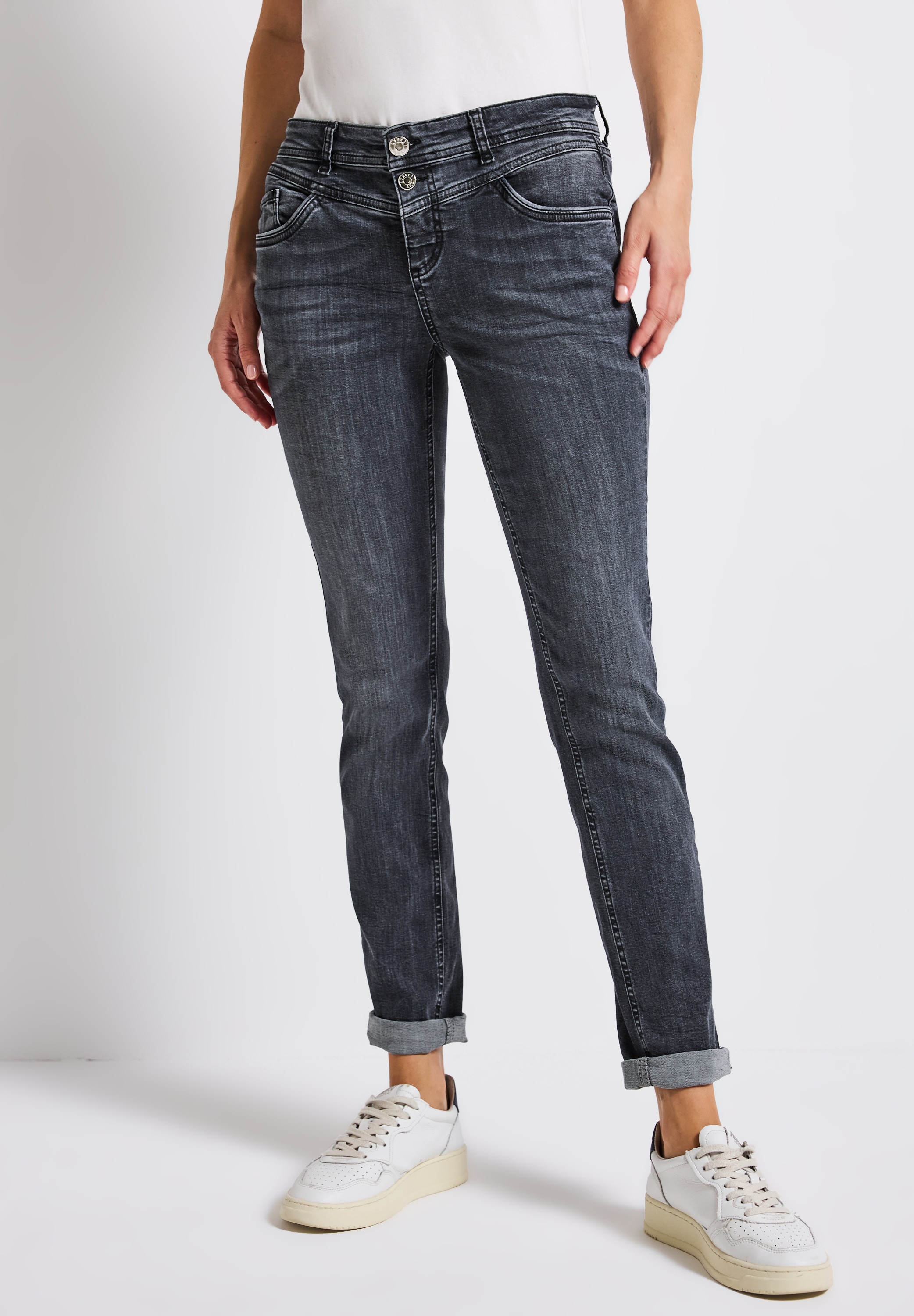 STREET ONE Comfort-fit-Jeans, Middle Waist