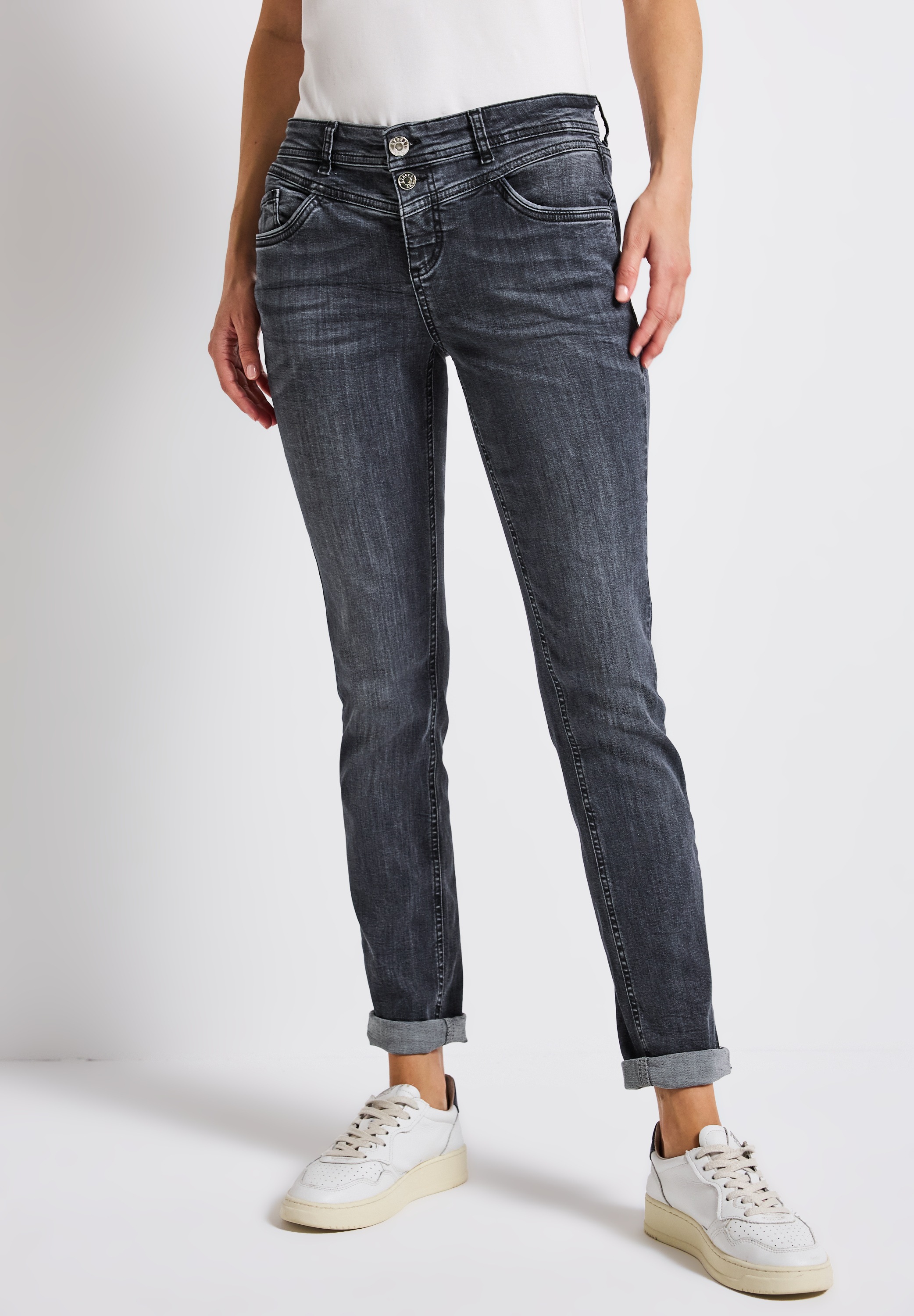 STREET ONE Comfort-fit-Jeans Middle Waist günstig online kaufen