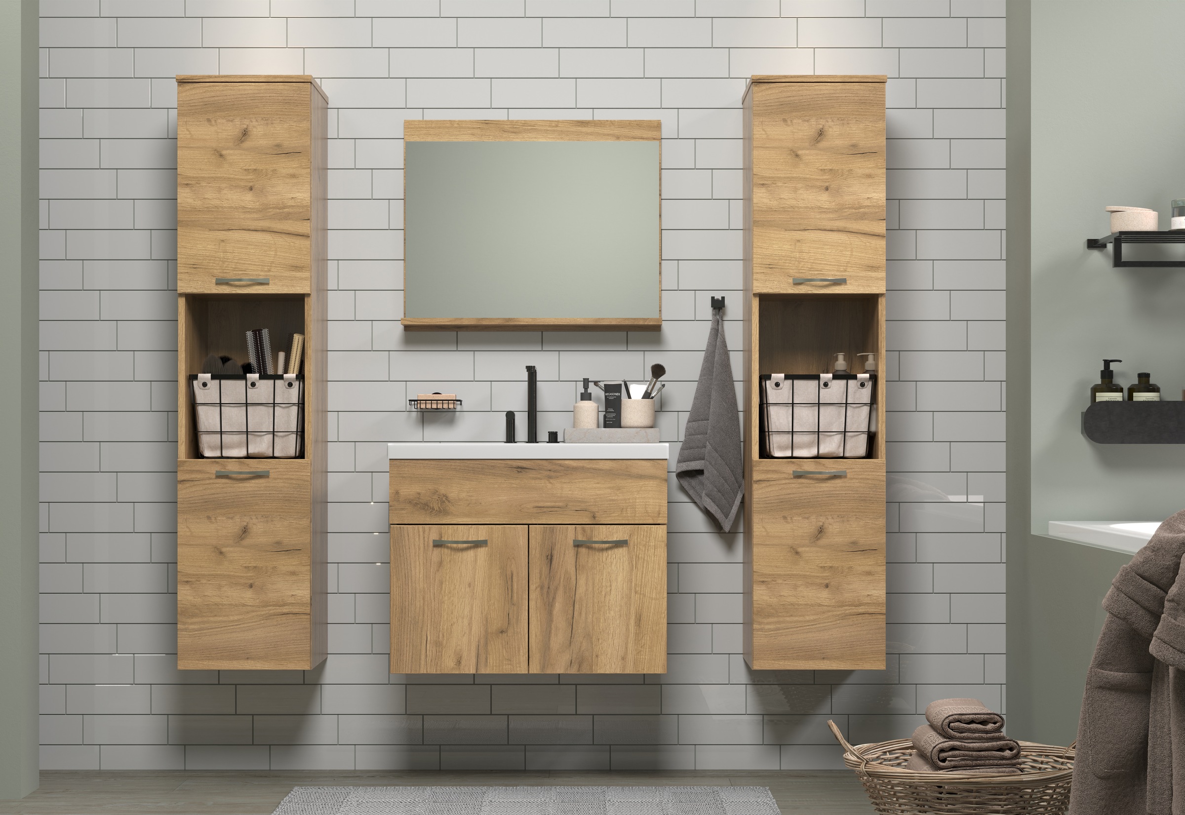 welltime Badezimmer-Set "Kuba" Komplett-Set, 4 Stk. tlg. günstig online kaufen