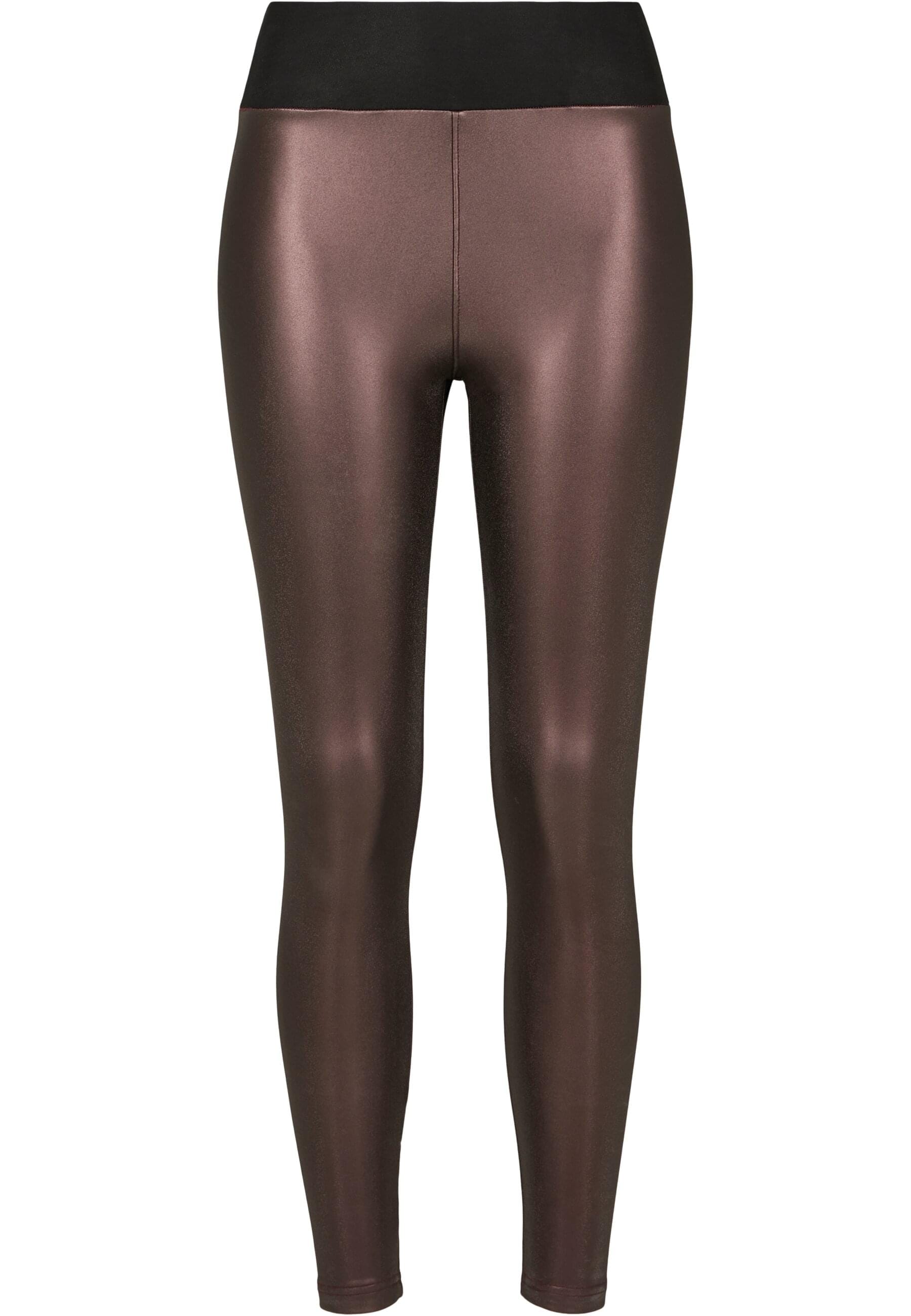 Leggings »Urban Classics Damen Ladies Faux Leather High Waist Leggings«, (1 tlg.)