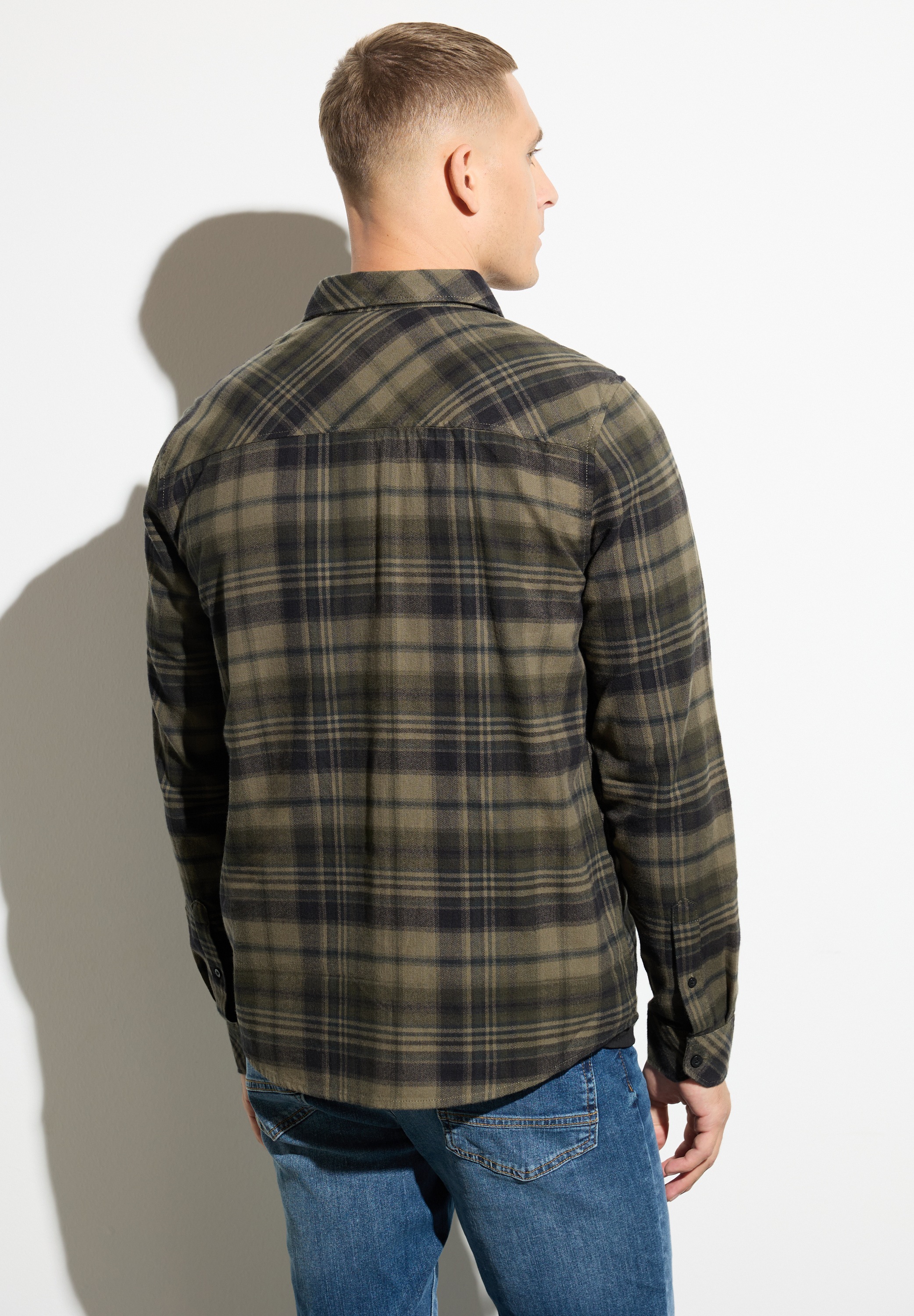 STREET ONE MEN Flanellhemd, mit Brusttasche