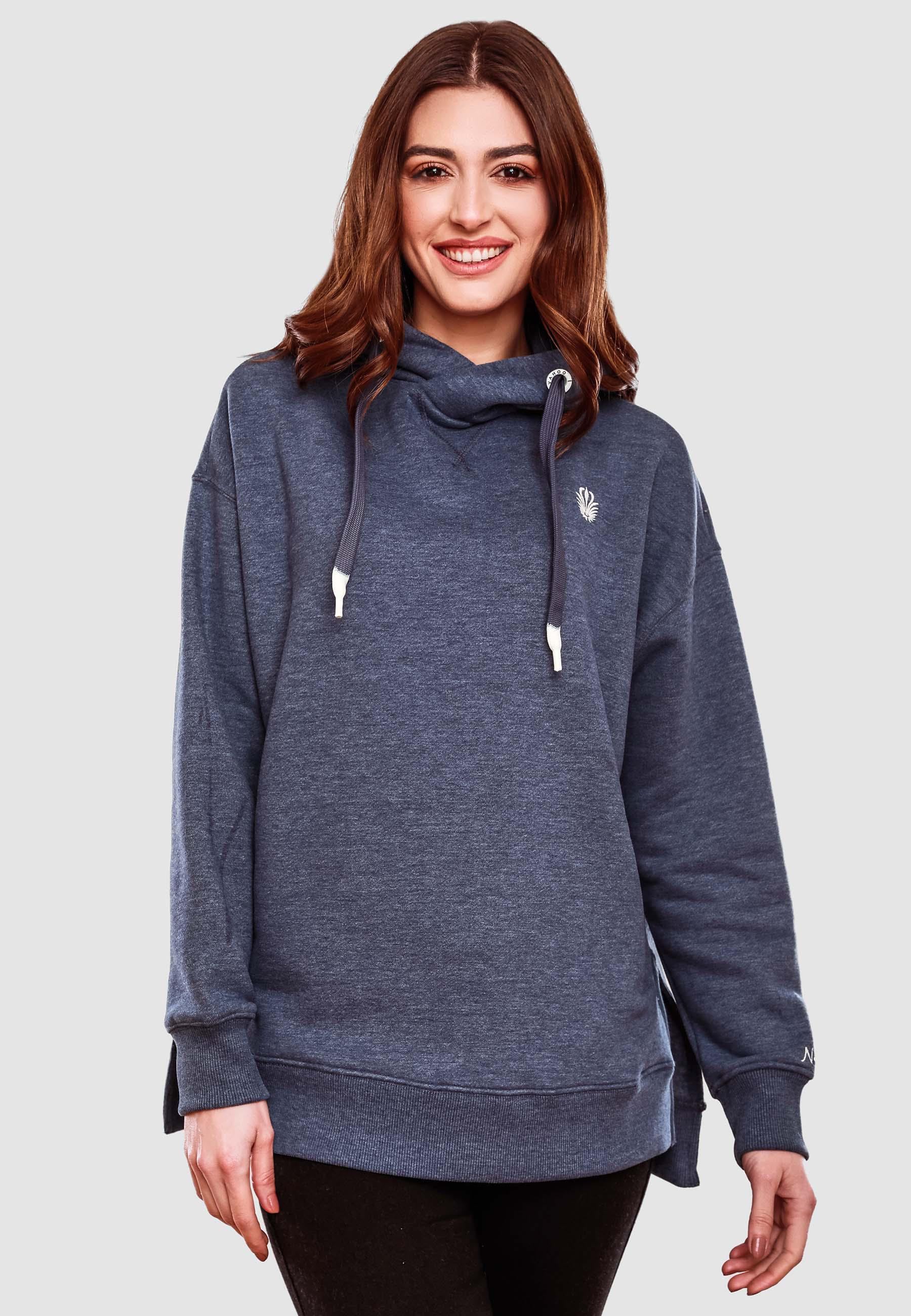Navahoo Kapuzensweatshirt »Silberengelchen«, Kuscheliger Damen Hoodie mit Oversize Look