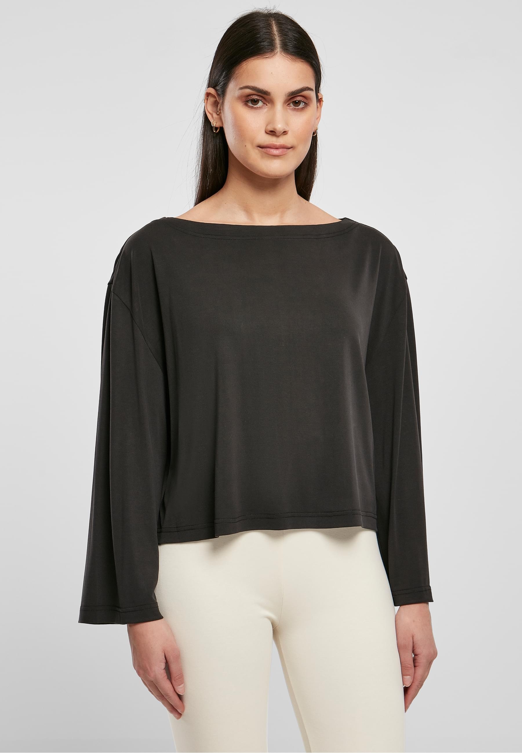 URBAN CLASSICS Langarmshirt »Urban Classics Damen«, (1 tlg.)