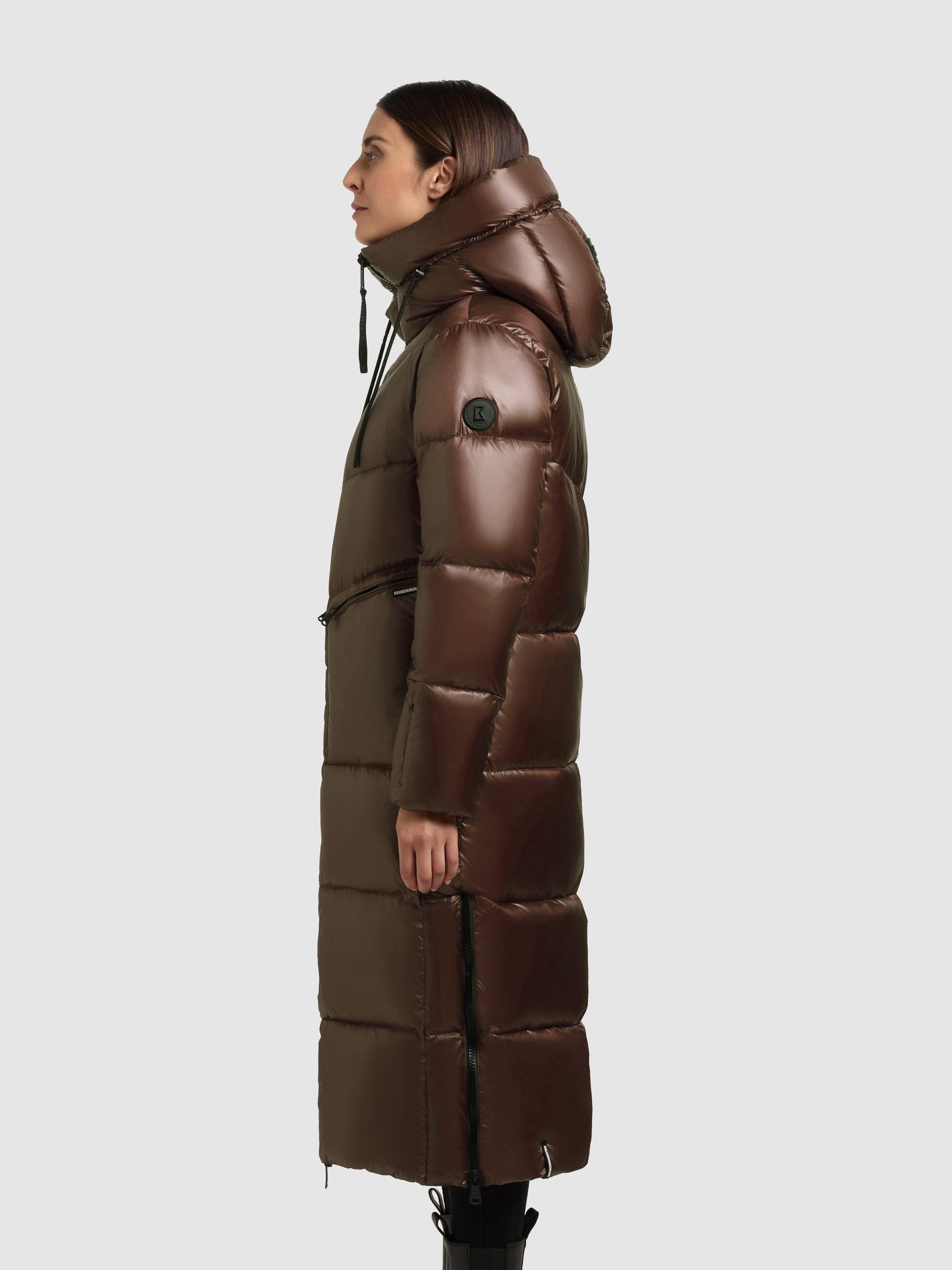 khujo Steppmantel »Tonia« Extralanger Damen Wintermantel mit Rucksack-Trägern