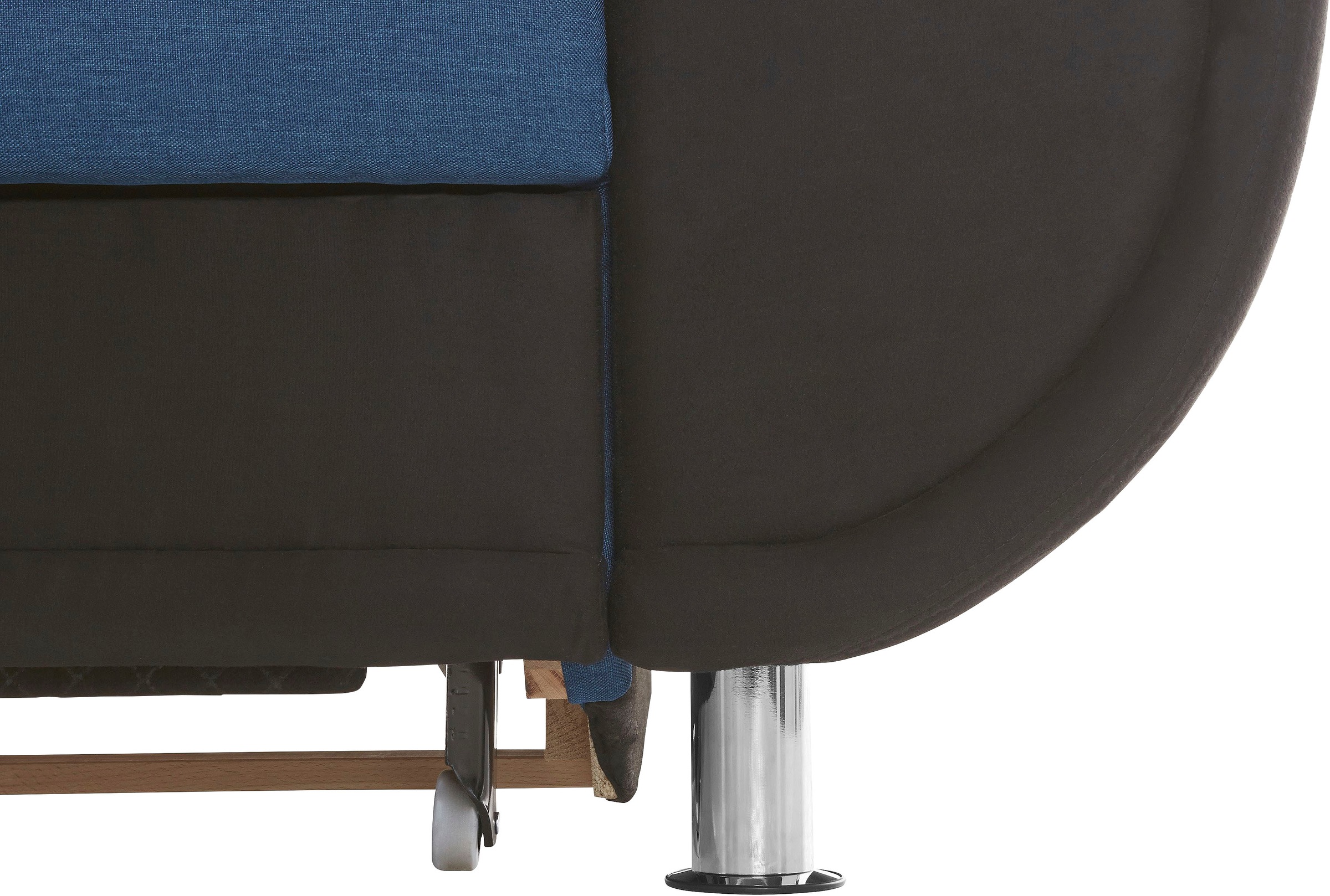 TRENDMANUFAKTUR Ecksofa »Rondo 3, zeitlos und bequem, Materialmix, breite Armlehnen, L-Form«, wahlweise mit Federkern für mehr Komfort, wahlweise mit Bettfunktion
