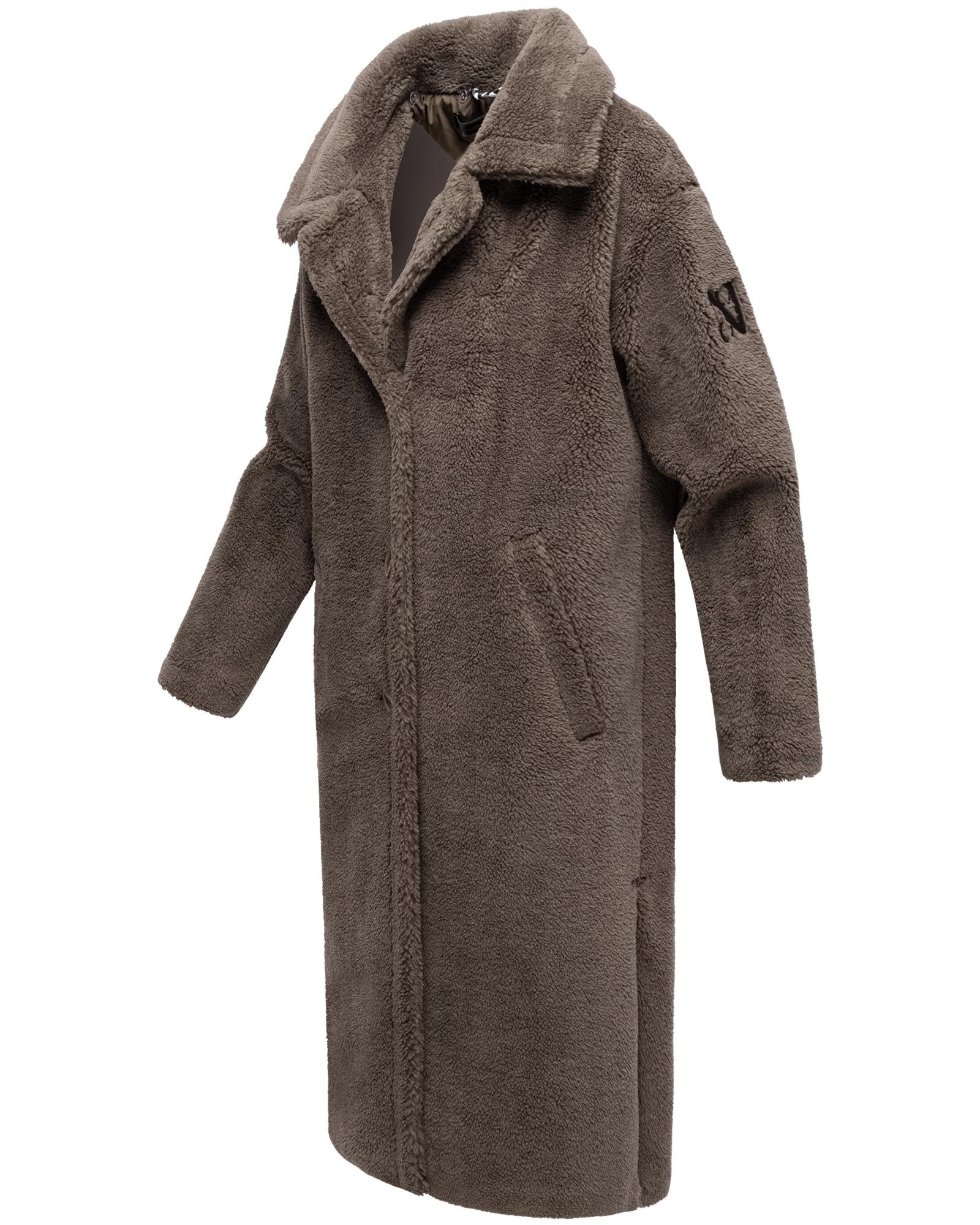Navahoo Wintermantel »Teddyzauber 14«, Plüschmantel aus Teddyfleece mit abnehbmarem Krageneinsatz