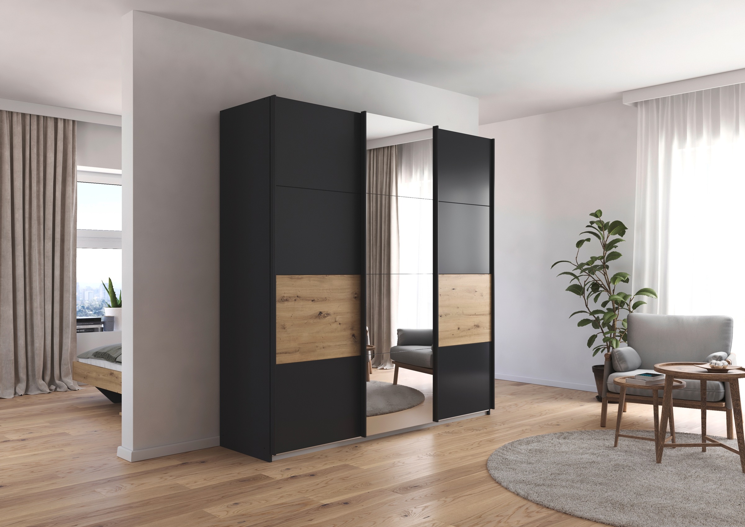 rauch Schwebetürenschrank "Kleiderschrank Schrank Garderobe Ankleide Schlaf günstig online kaufen