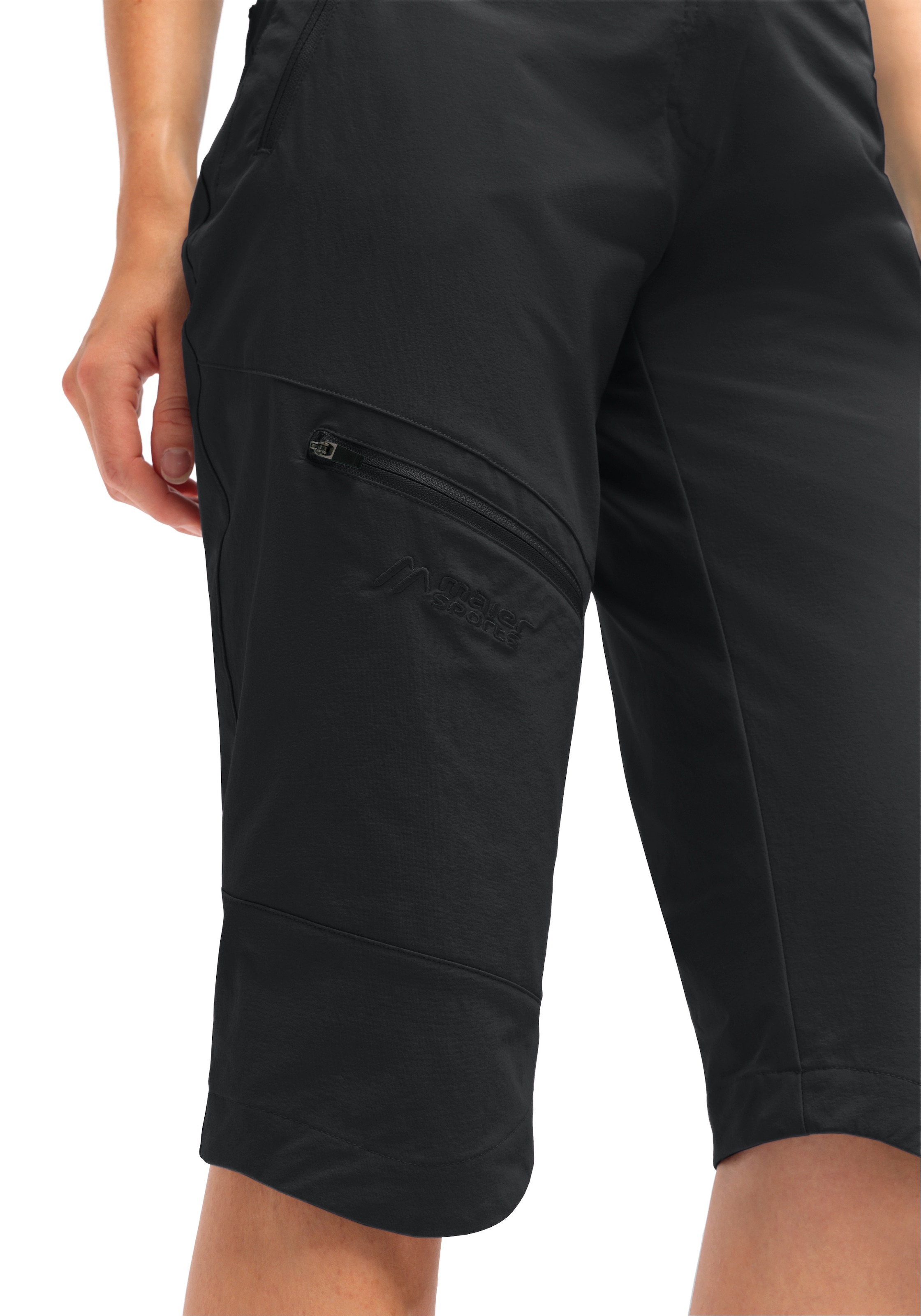 Maier Sports Outdoorhose »Inara slim Capri Vario«, Damen Wanderhose, elastische Funktionshose mit 4 Taschen, Slim Fit