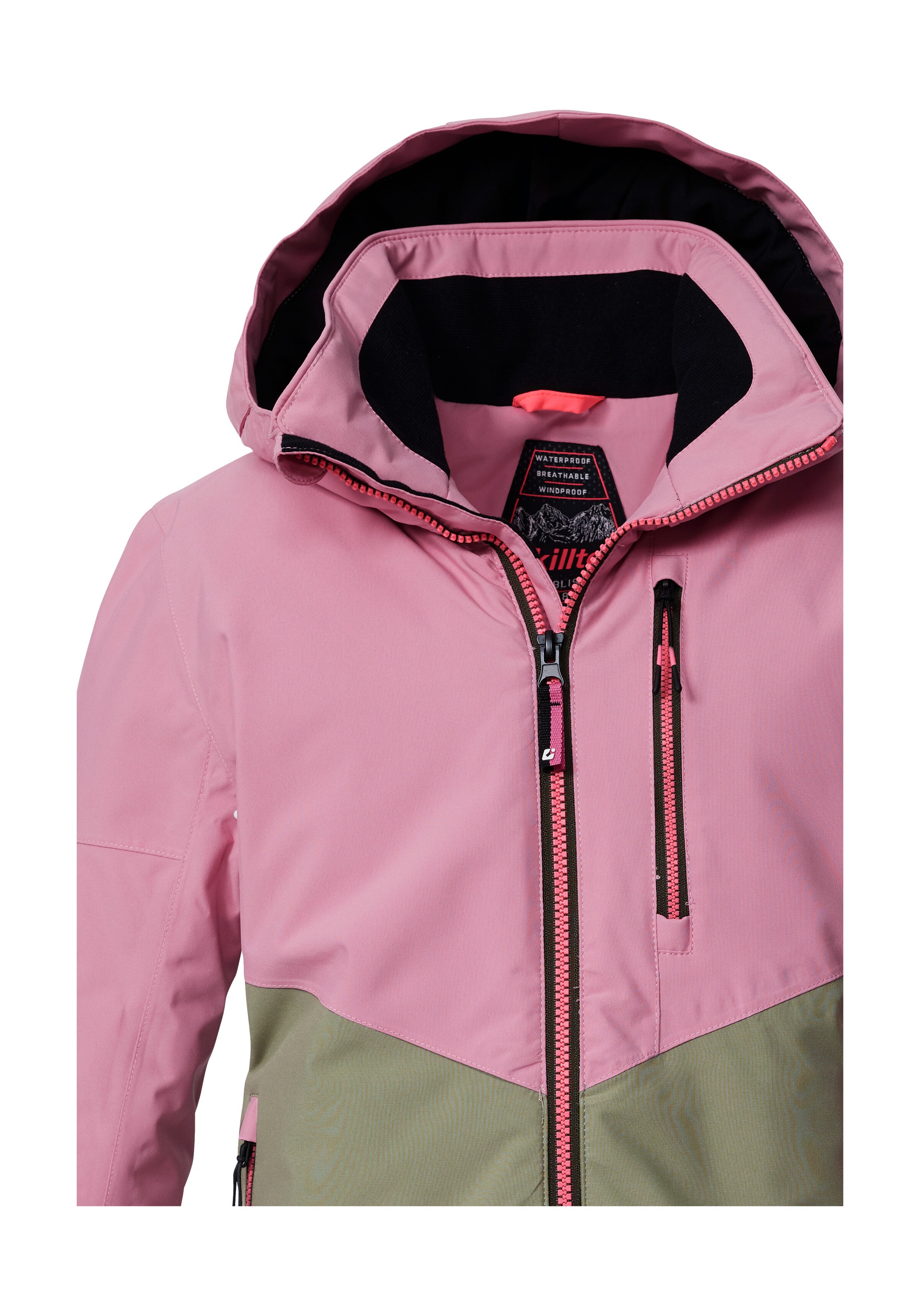 Killtec Skijacke »KSW 207 GRLS SKI JCKT«, Wasserdichte, atmungsaktive Kinderjacke mit reflektierenden Details