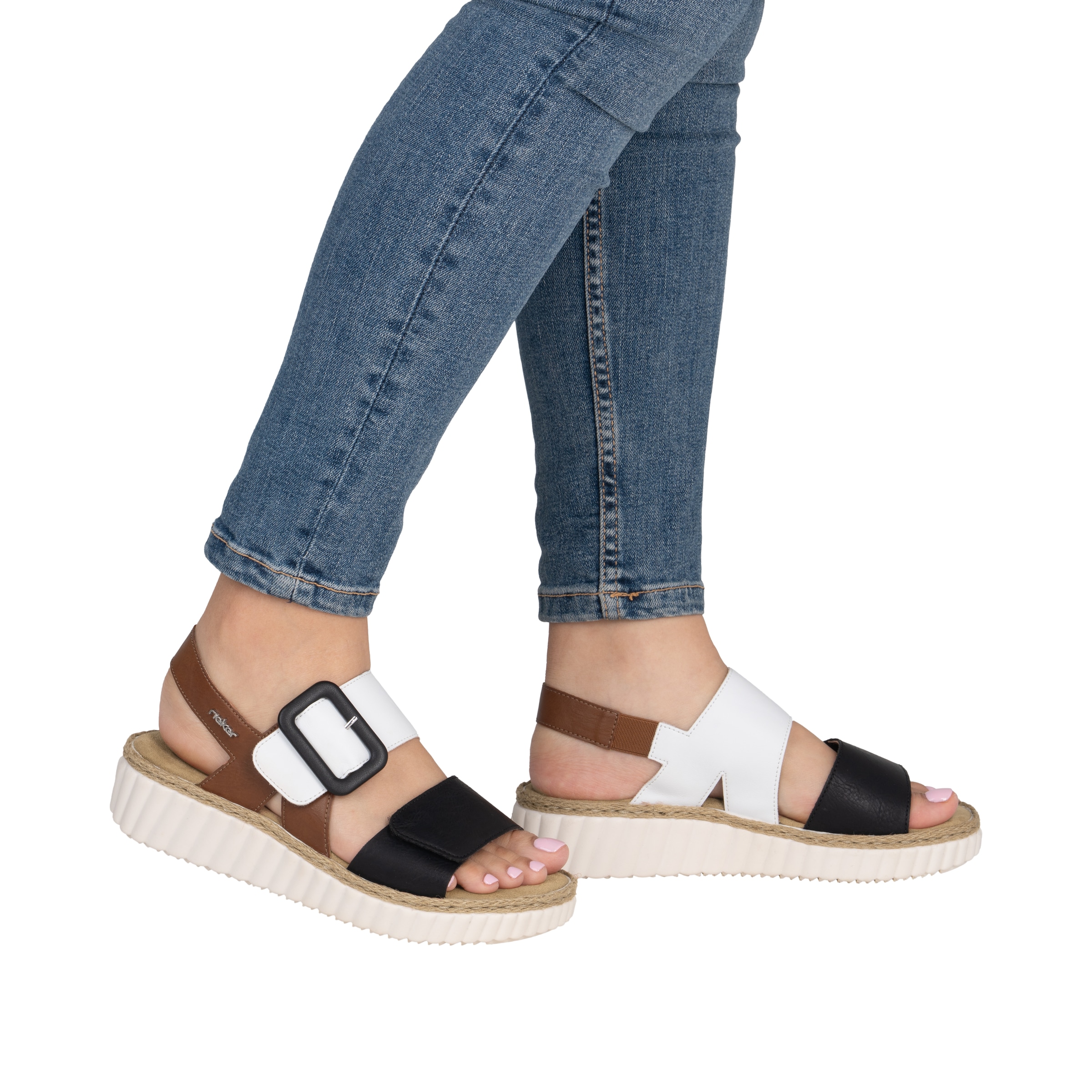 Rieker Plateausandale  Sommerschuh, Sandalette, Keilabsatz, in bequemer Form