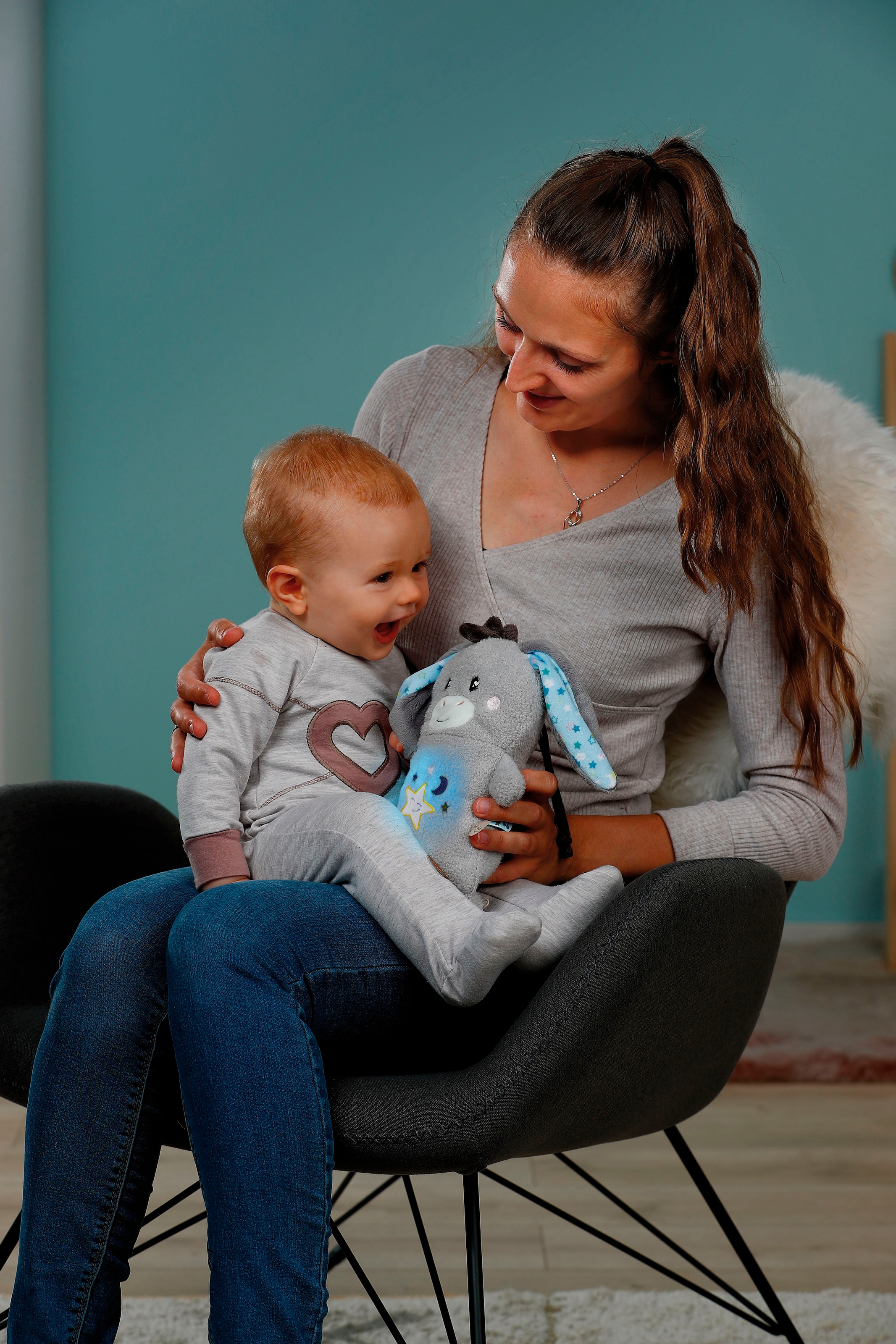 Nici Kuscheltier »My First NICI, Esel Littledoo 25 cm«, Baby Einschlafhilfe; mit Licht und Sound